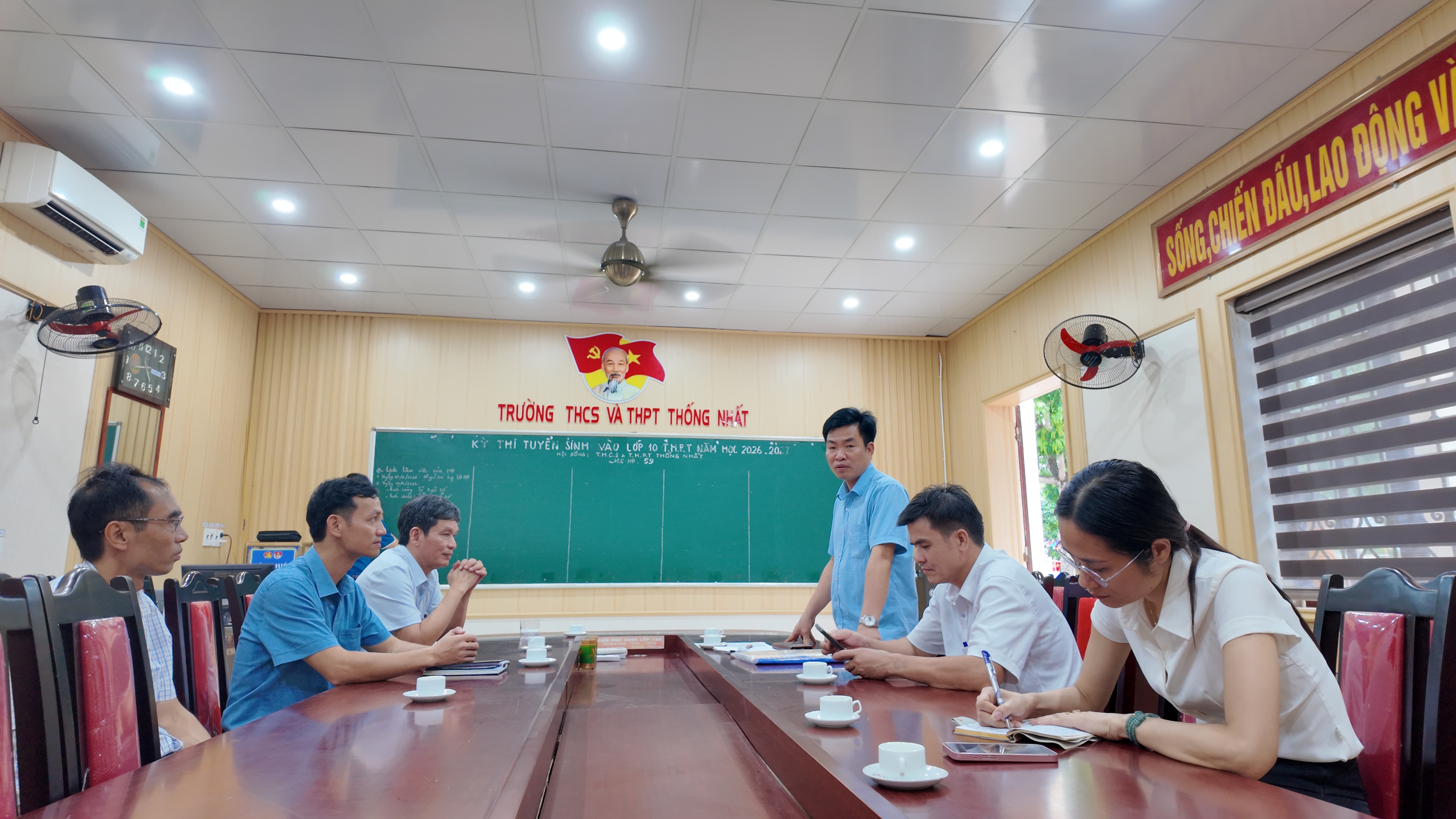 BAN CHỈ ĐẠO KỲ THI XÃ YÊN PHÚ KIỂM TRA CÔNG TÁC CHUẨN BỊ KỲ THI TUYỂN SINH VÀO LỚP 10 THPT NĂM HỌC 2026-2027