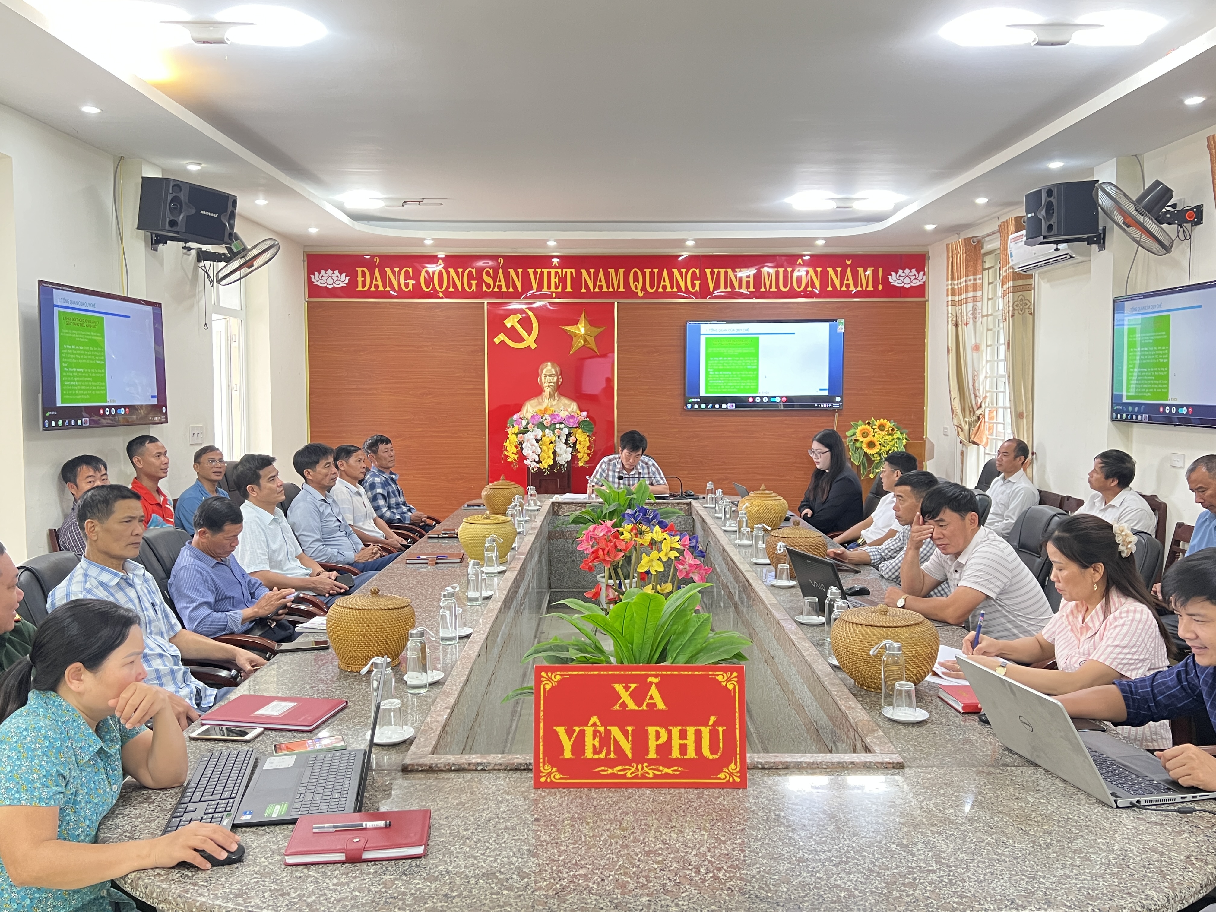 Xã Yên Phú tham gia hội nghị tập huấn hướng dẫn, hỗ trợ kỹ thuật khai thác hệ thống IOC Thanh Hóa