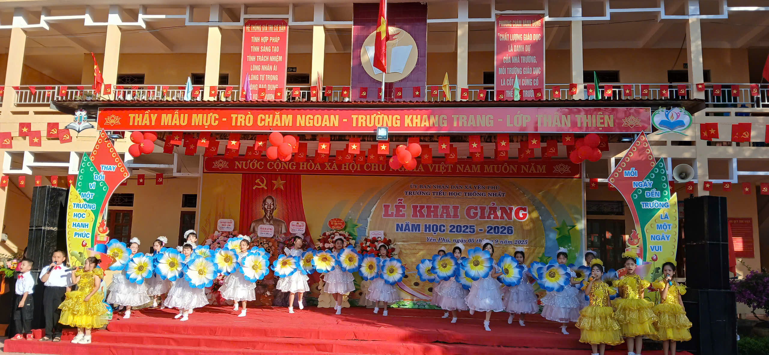 Các trường học trên địa bàn xã Yên Phú long trọng tổ chức lễ khai giảng “đặc biệt” năm học 2025 - 2026