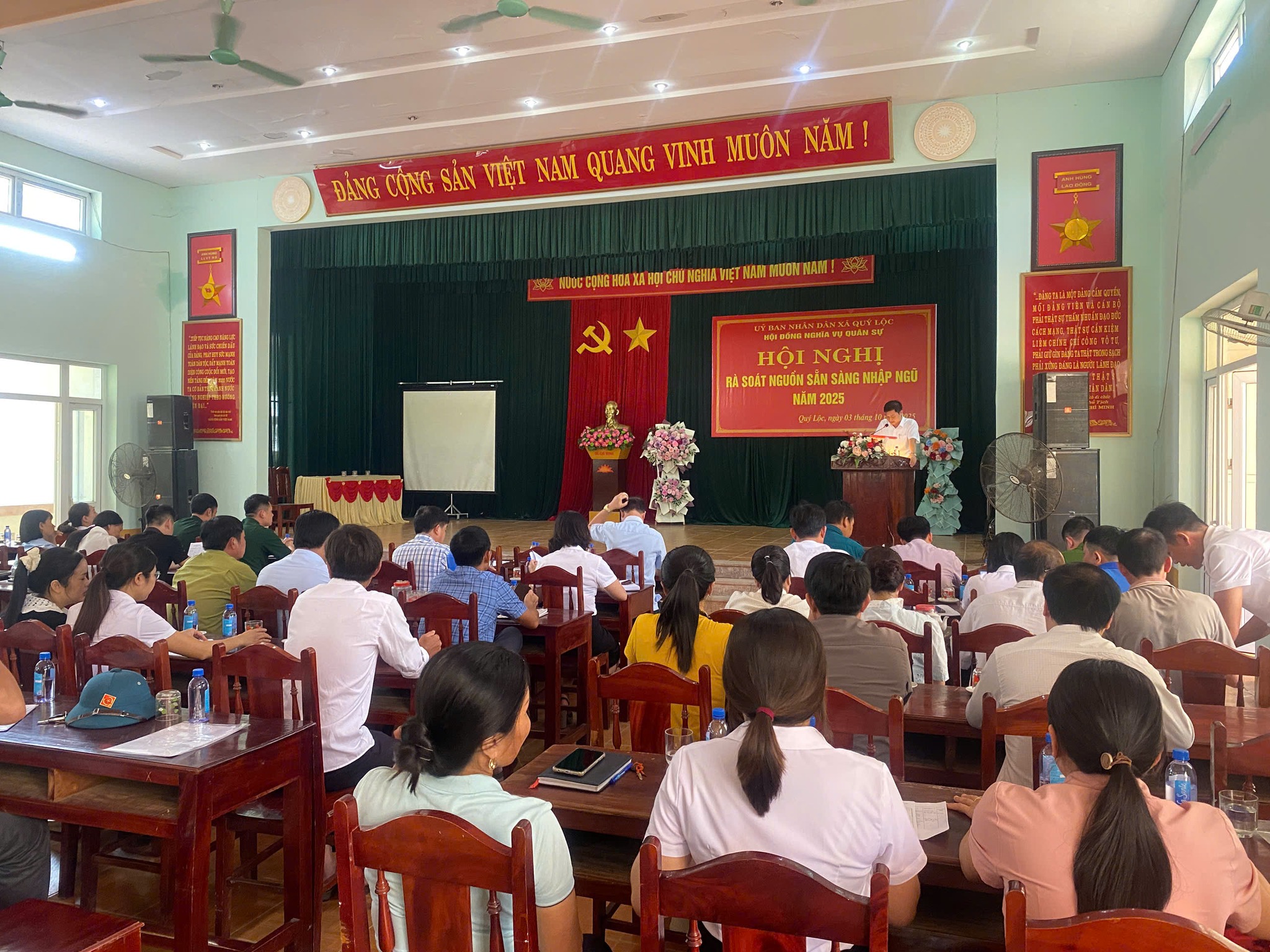 XÃ QUÝ LỘC TỔ CHỨC HỘI NGHỊ PHÚC TRA THANH NIÊN TRONG ĐỘ TUỔI SẴN SÀNG NHẬP NGŨ NĂM 2026