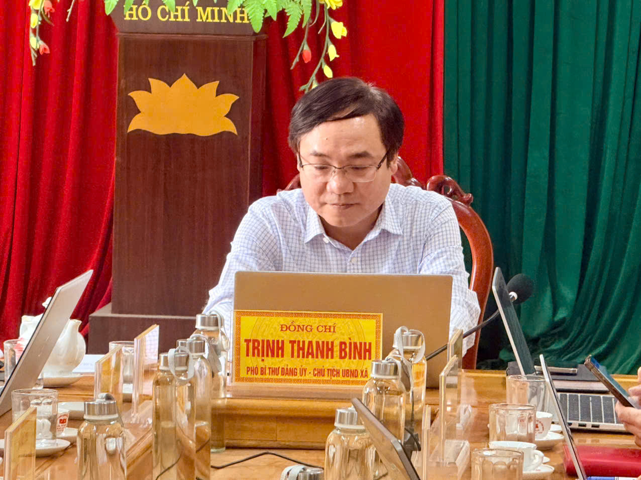 Xã Yên Ninh tham dự hội nghị trực tuyến toàn quốc về công tác phòng chống thiên tai năm 2026