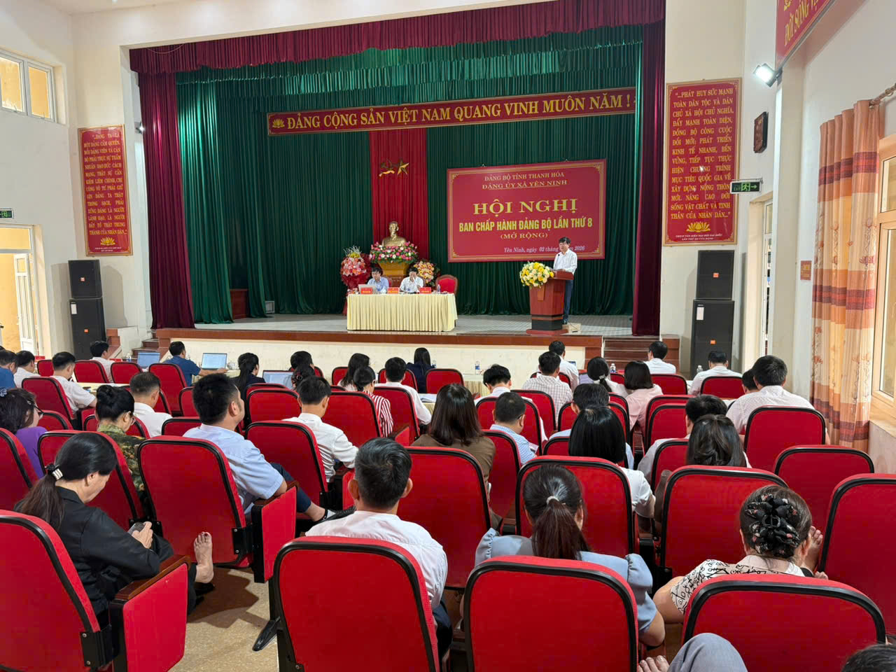 ĐẢNG ỦY XÃ YÊN NINH TỔ CHỨC HỘI NGHỊ BAN CHẤP HÀNH ĐẢNG BỘ XÃ LẦN THỨ 8