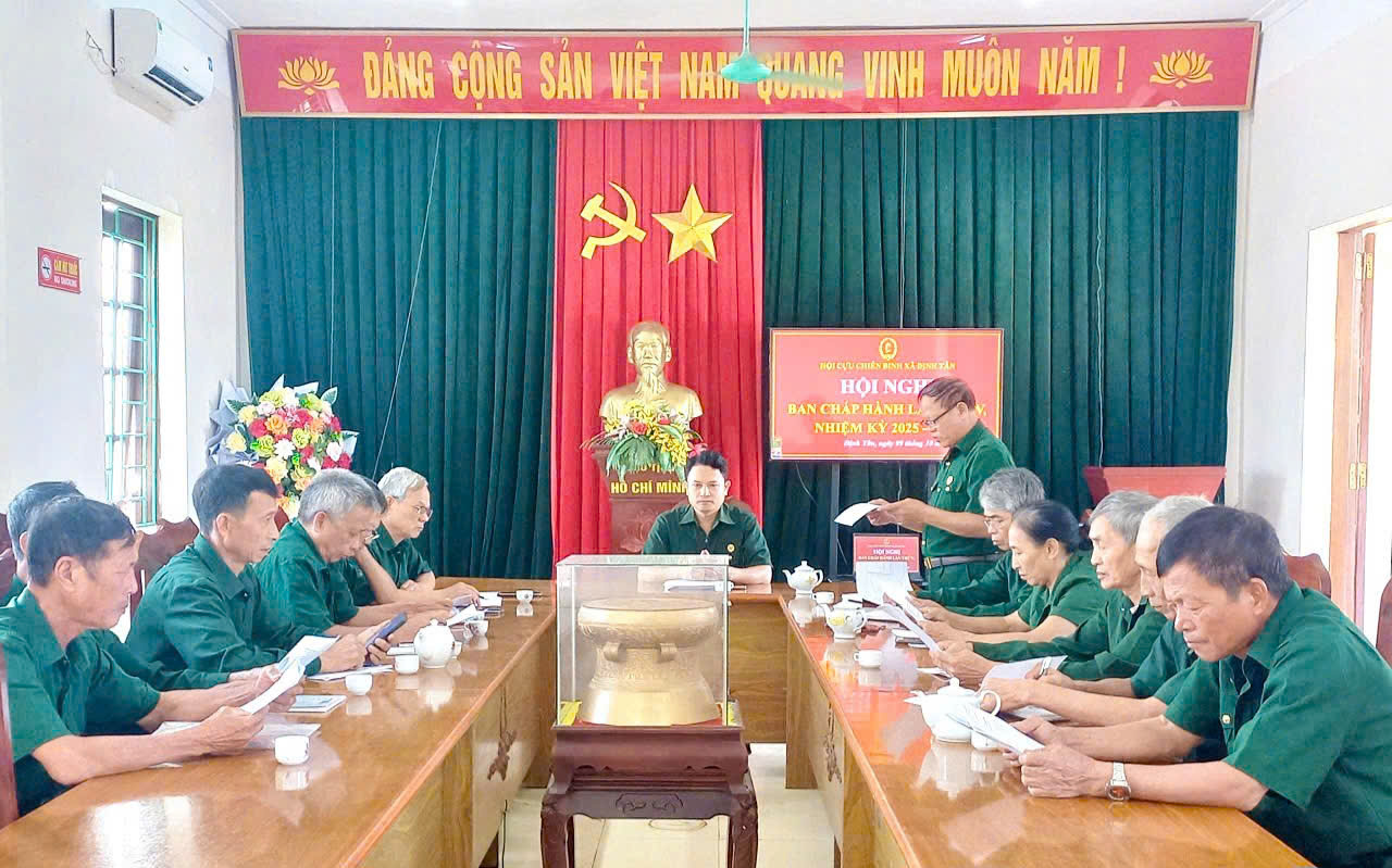 Hội Cựu chiến binh xã Định Tân phát huy phẩm chất “Bộ đội Cụ Hồ”, xây dựng tổ chức Hội vững mạnh