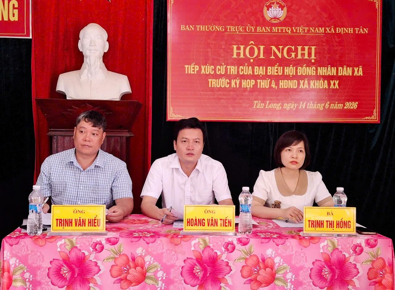 Tổ đại biểu số 5 HĐND xã khoá XX, nhiệm kỳ 2026 - 2031 tiếp xúc cử tri thôn Tân Long trước kỳ họp thường lệ giữa năm 2026