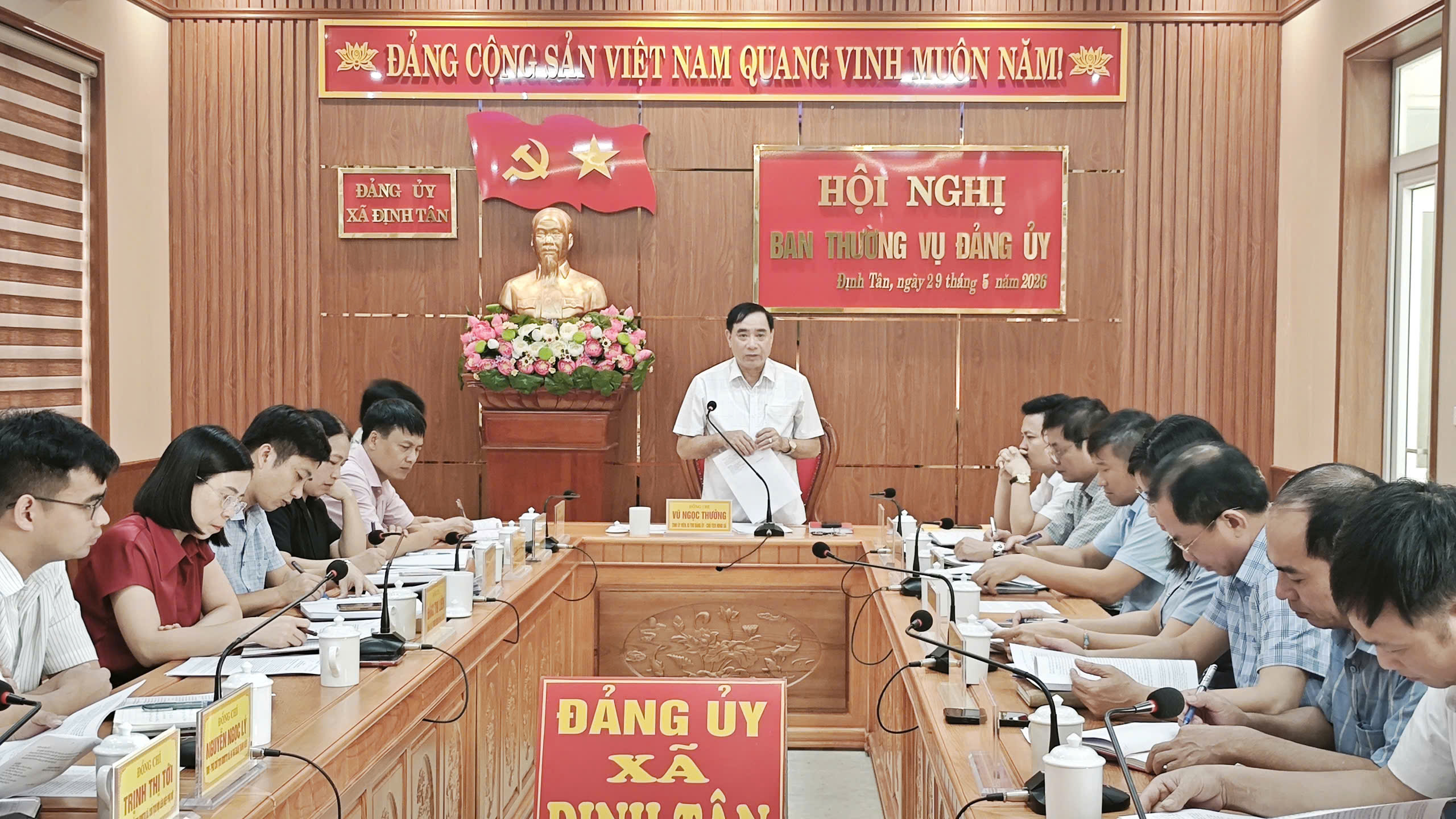 Hội nghị Ban Thường vụ Đảng ủy đánh giá nhiệm vụ tháng 5; triển khai nhiệm vụ tháng 6/2026