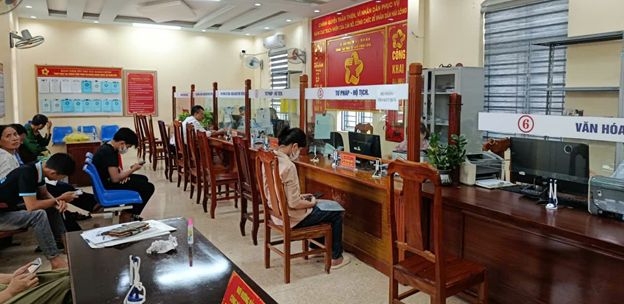 Trung tâm Phục vụ hành chính công Xã Định Hòa bước đầu vận hành mô hình chính quyền địa phương 2 cấp.