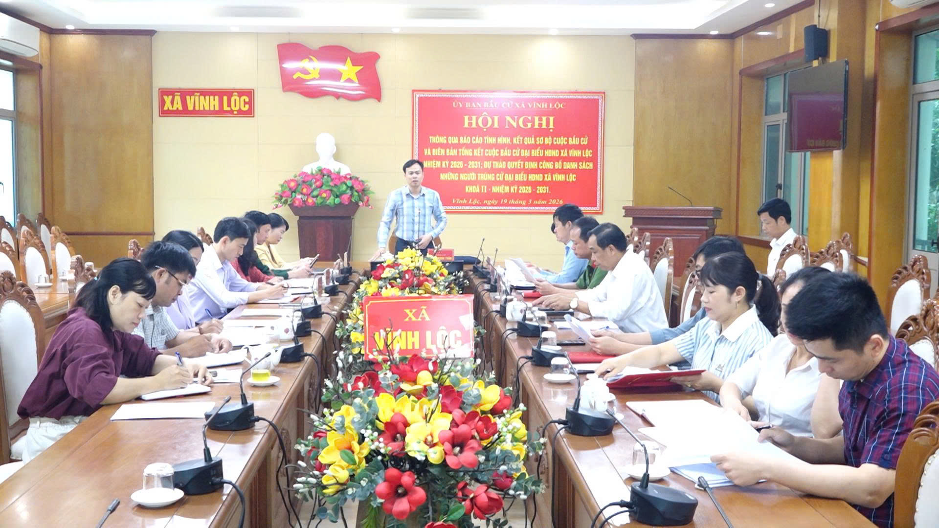 Báo cáo tình hình và kết quả sơ bộ cuộc bầu cử đại biểu Quốc hội khóa XVI và đại biểu Hội đồng nhân dân các cấp nhiệm kỳ 2026 -2031