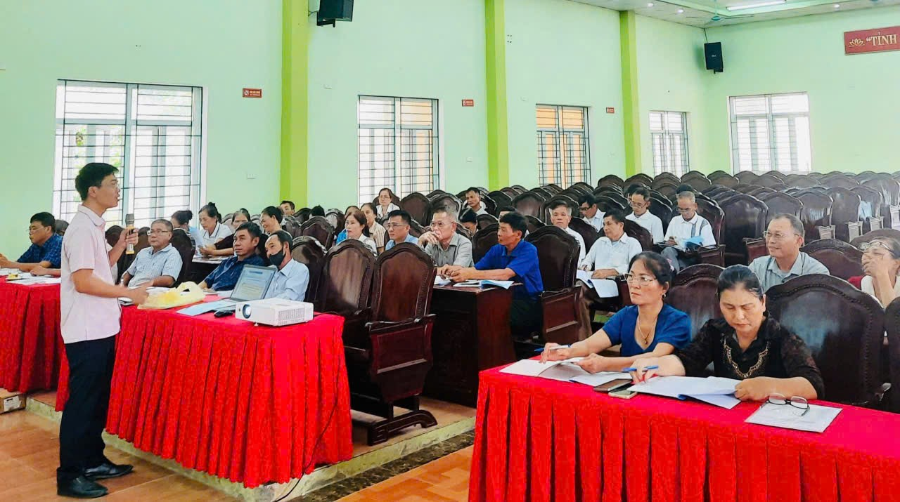 Phòng Giao dịch Ngân hàng Chính sách xã hội Vĩnh Lộc tập huấn nghiệp vụ tín dụng chính sách xã hội năm 2026