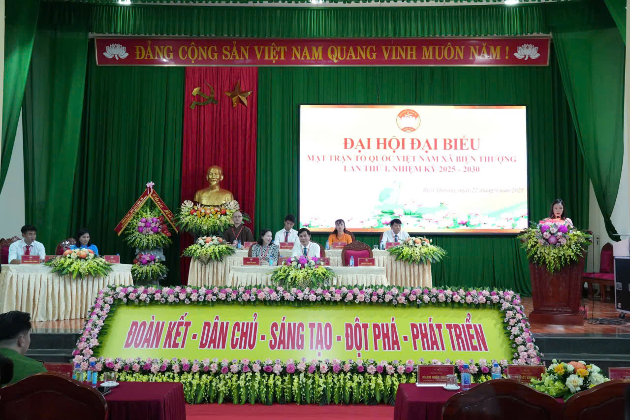 Phiên Trù bị Đại hội đại biểu MTTQ xã Biện Thượng lần thứ I, Nhiệm kỳ 2025 - 2030