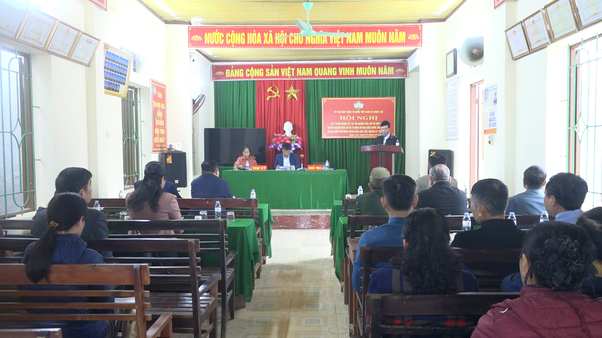 Hội nghị cử tri thôn Lê Lai lấy ý kiến nhận xét đối với người ứng cử đại biểu HĐND các cấp nhiệm kỳ 2026–2031