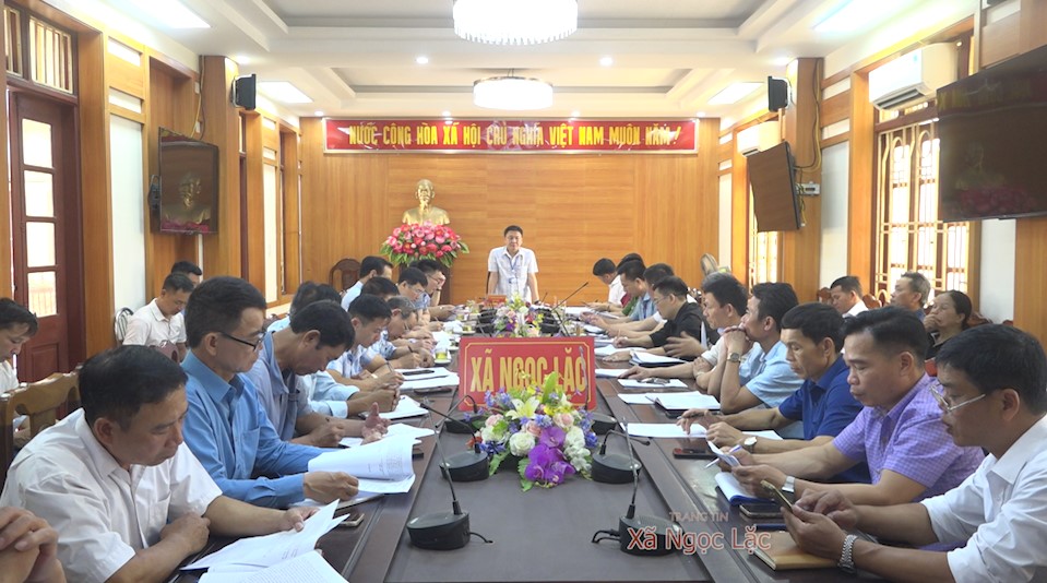 Xã Ngọc Lặc đánh giá kết quả phát triển kinh tế - xã hội 6 tháng đầu năm, triển khai nhiệm vụ trọng tâm 6 tháng cuối năm 2026
