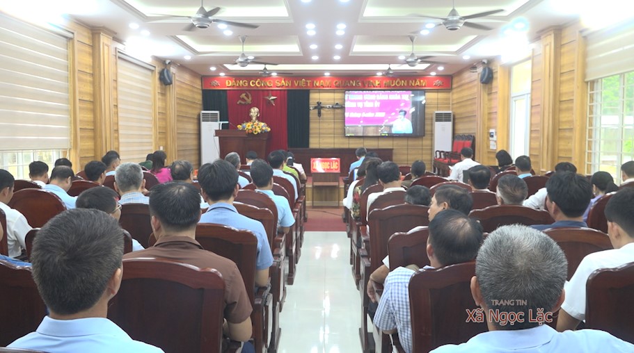 Xã Ngọc Lặc tham dự Hội nghị quán triệt các nghị quyết, chỉ thị, kết luận của Trung ương và của tỉnh