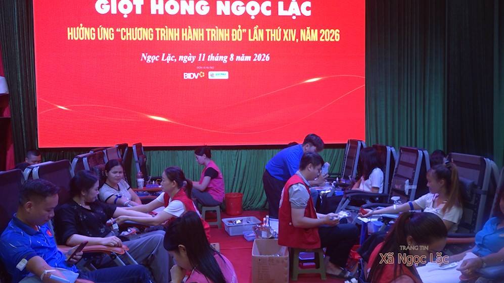 Hơn 300 đơn vị máu được trao gửi tại chương trình “Giọt hồng Ngọc Lặc” năm 2026