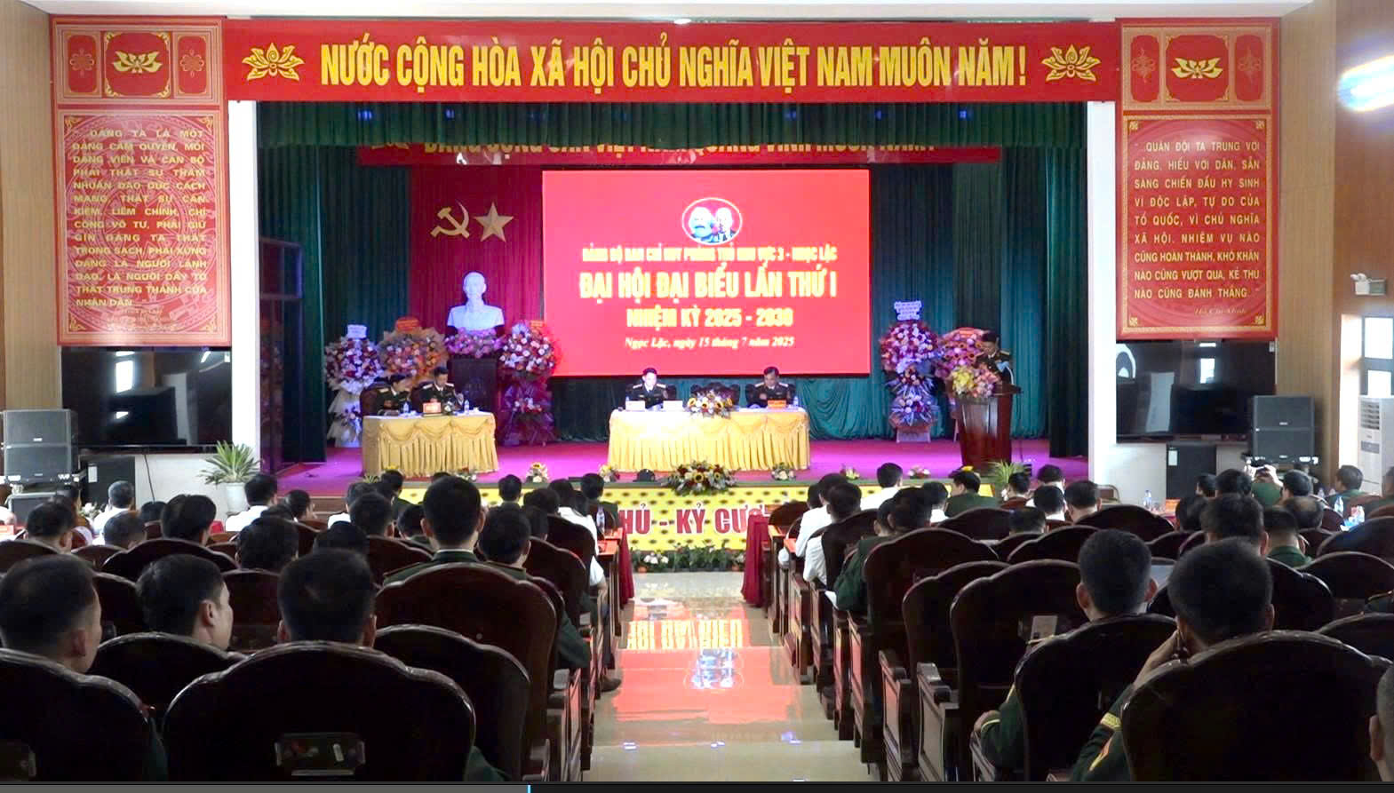 Đại hội Ban Chỉ huy Quân sự Khu vực phòng thủ 3 – Ngọc Lặc .