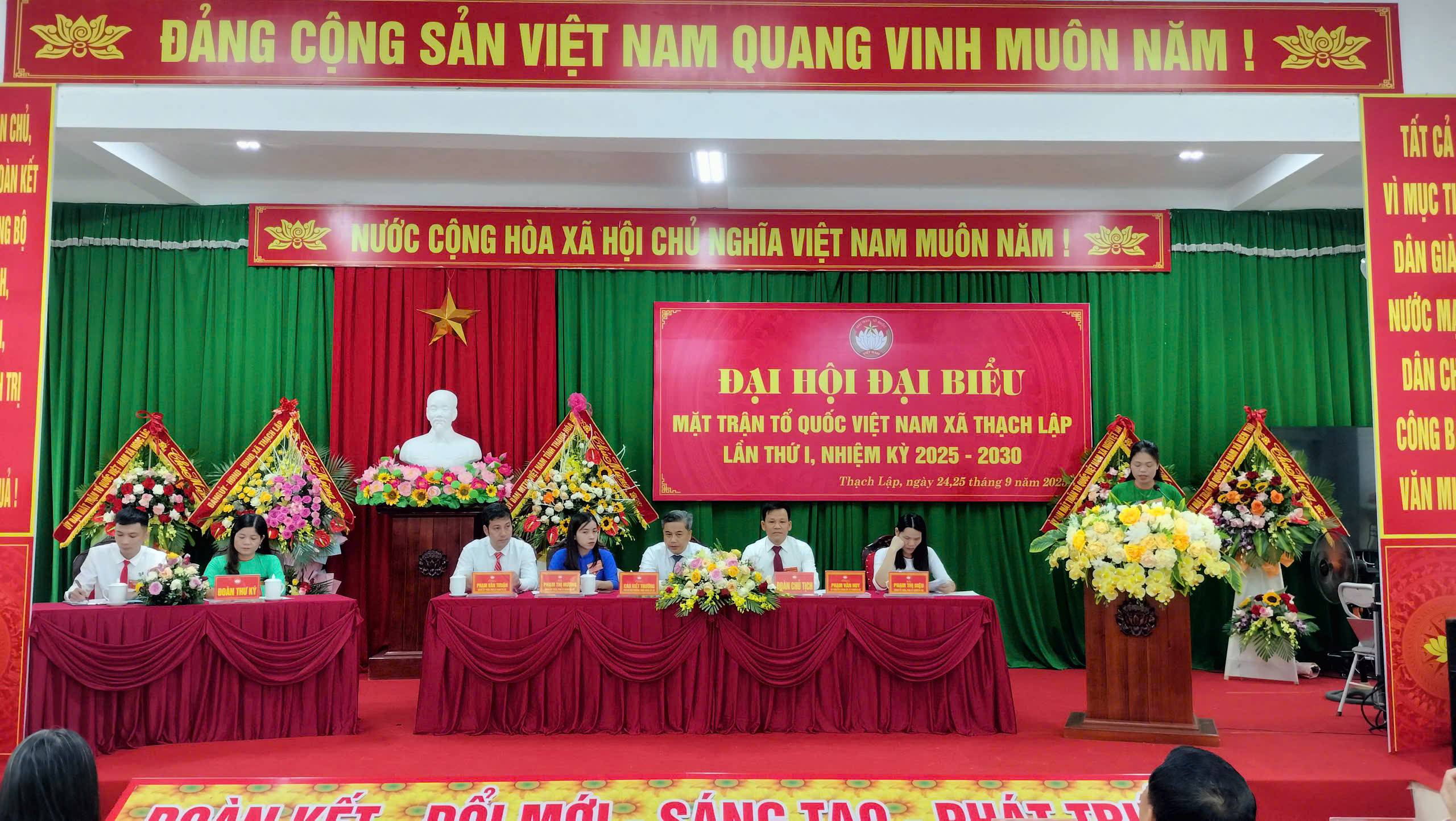 ĐẠI HỘI ỦY BAN MẶT TRẬN TỔ QUỐC VIỆT NAM XÃ THẠCH LẬP LẦN THỨ I, NHIỆM KỲ 2025 -2030