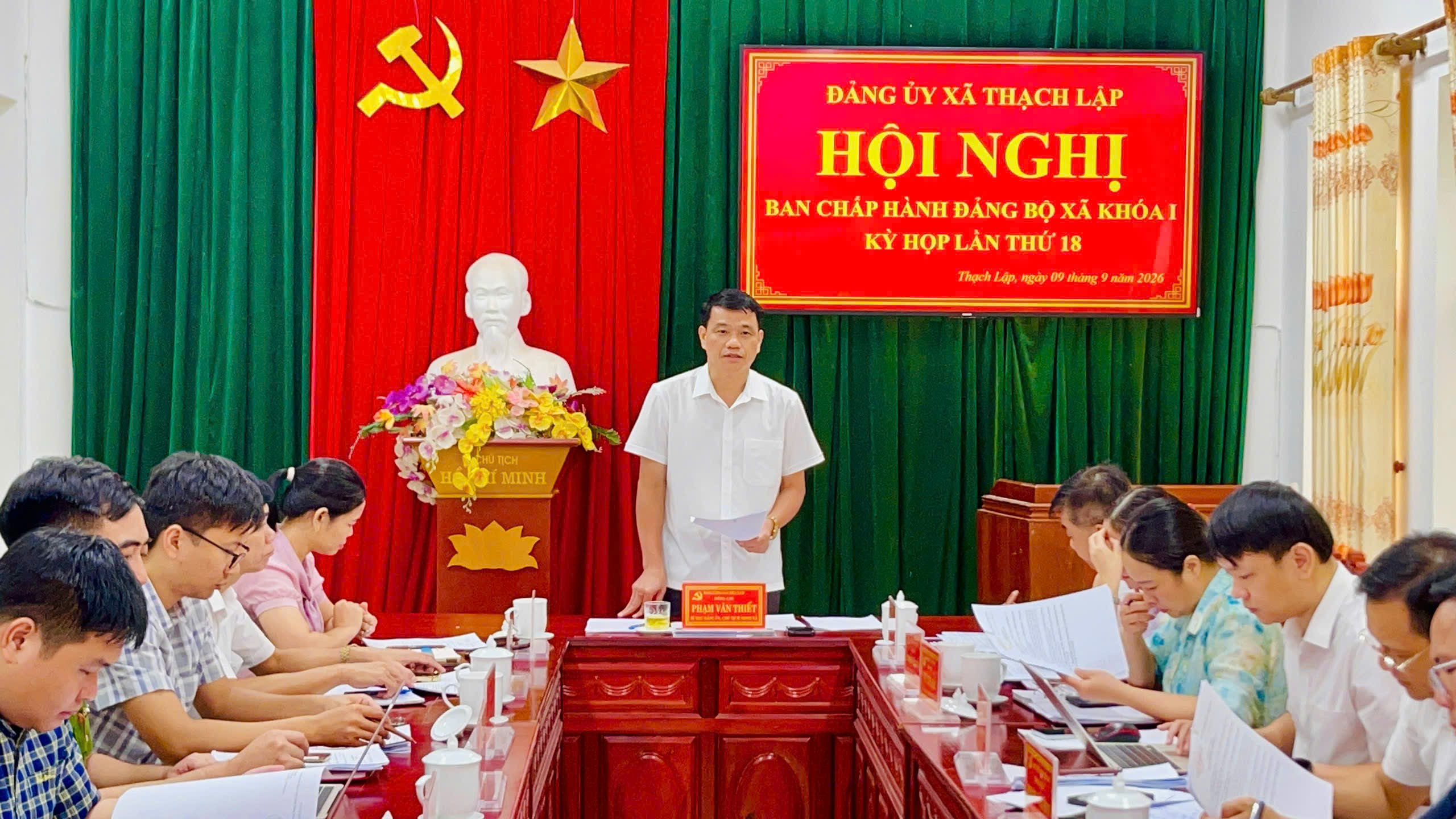 BAN CHẤP HÀNH ĐẢNG BỘ XÃ KHÓA I, KỲ HỌP LẦN THỨ 18 NĂM 2026.