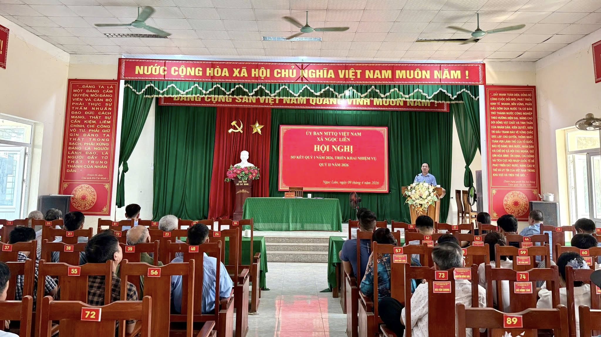 ỦY BAN MTTQ VIỆT NAM XÃ NGỌC LIÊN SƠ KẾT CÔNG TÁC QUÝ I, TRIỂN KHAI NHIỆM VỤ TRỌNG TÂM QUÝ II NĂM 2026