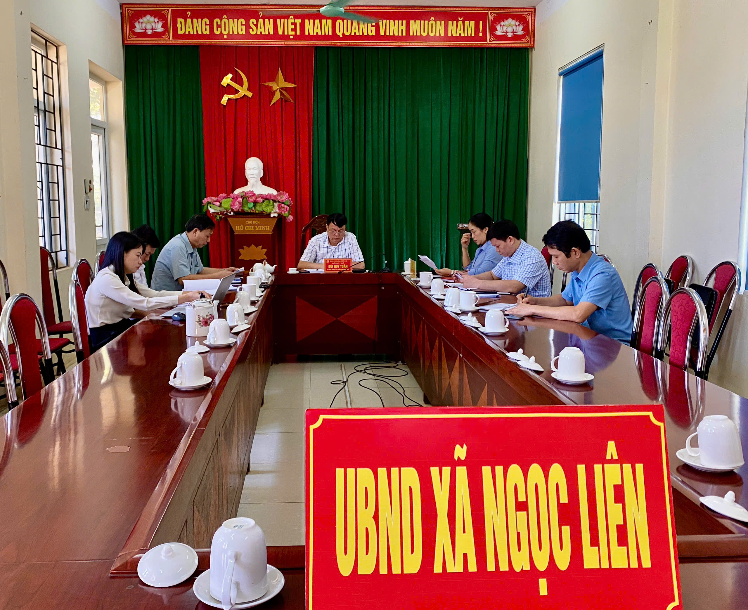 XÃ NGỌC LIÊN THAM GIA HỘI NGHỊ TRỰC TUYẾN TOÀN TỈNH VỀ ĐẨY MẠNH GIẢI NGÂN VỐN ĐẦU TƯ CÔNG NĂM 2025