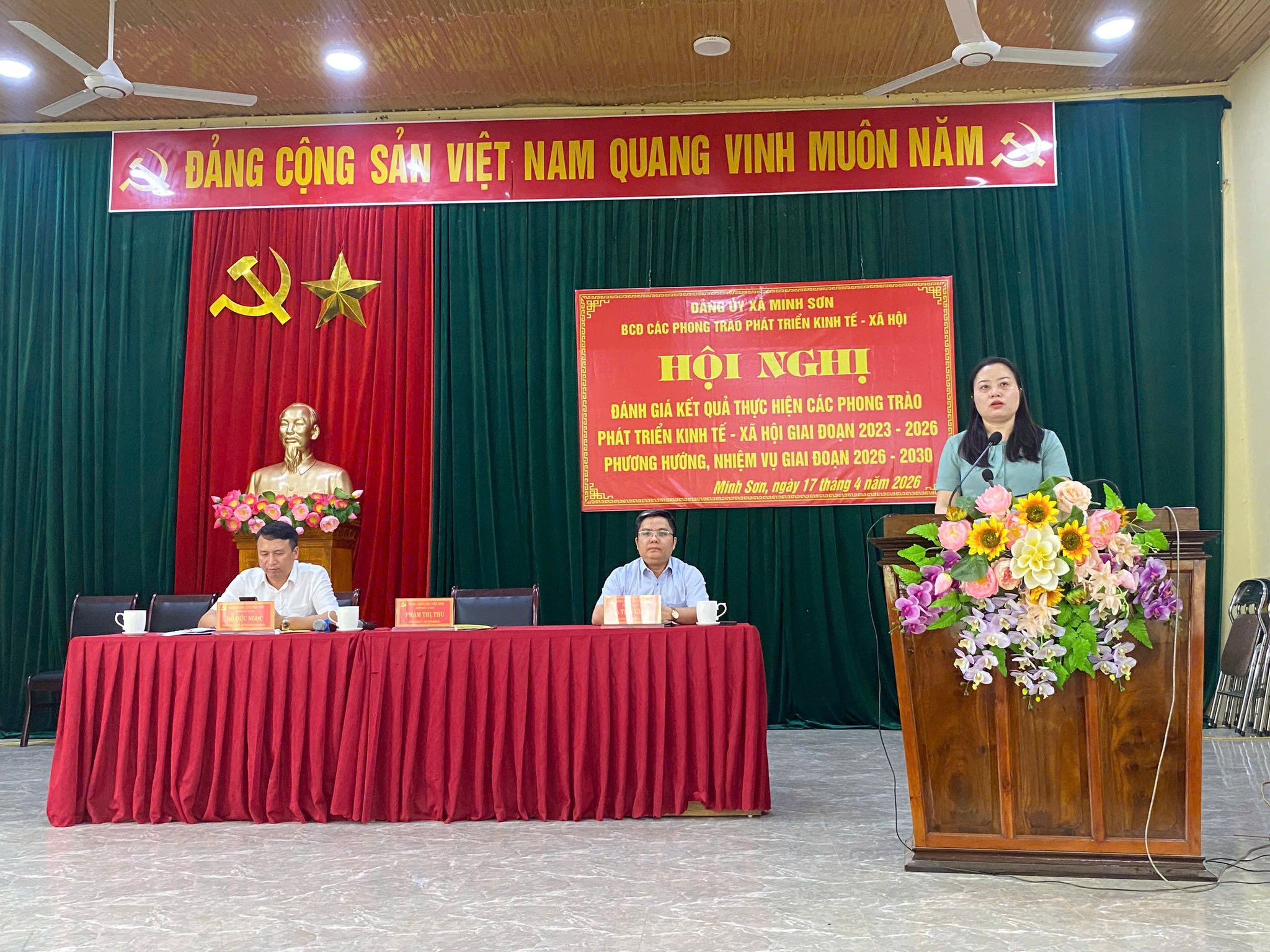 ĐẢNG UỶ XÃ MINH SƠN ĐÁNH GIÁ KẾT QUẢ THỰC HIỆN CÁC PHONG TRÀO PHÁT TRIỂN KINH TẾ - XÃ HỘI GIAI ĐOẠN 2023–2025