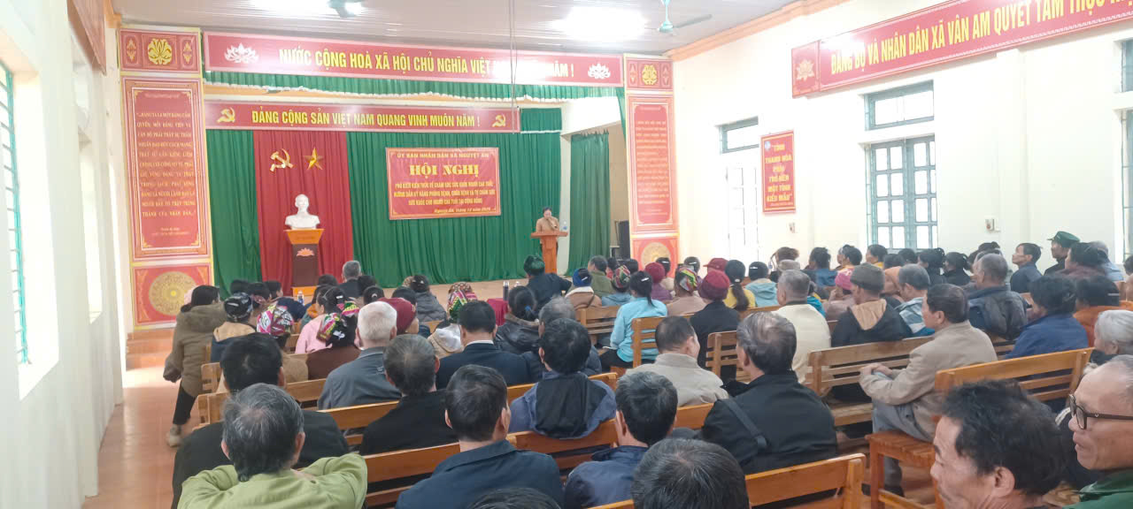 Xã Nguyệt Ấn tổ chức hội nghị phổ biến kiến thức chăm sóc sức khỏe người cao tuổi