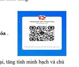 Thông báo Về việc sử dụng mã quét Zalo để kết nối với Cổng Dịch vụ công tỉnh Thanh Hóa