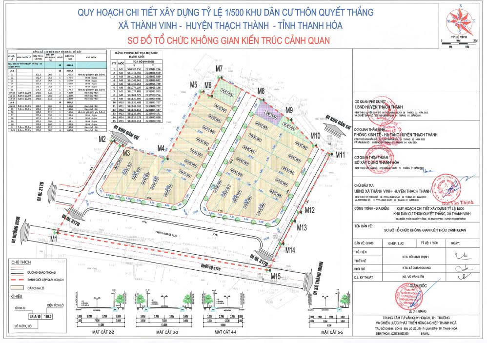 Xã Thành Vinh, tỉnh Thanh Hóa - Thông báo đấu giá quyền sử dụng đất mặt bằng thôn Quyết Thắng