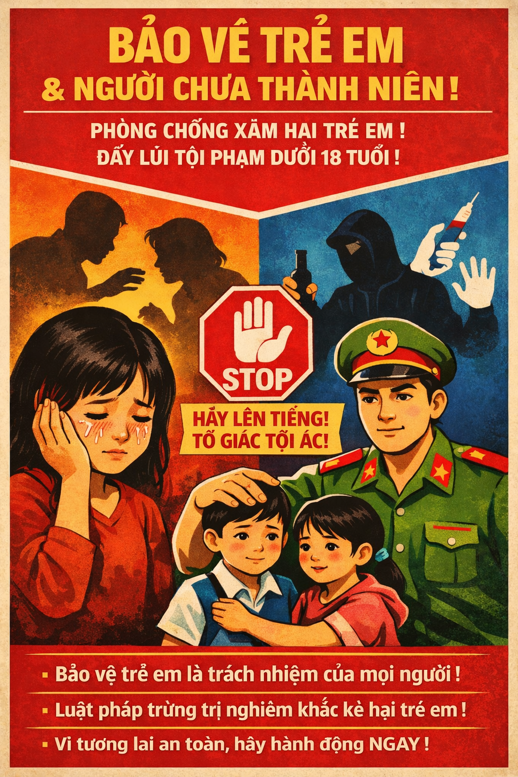 Xã Thành Vinh chủ động triển khai công tác phòng, chống tội phạm xâm hại trẻ em năm 2026