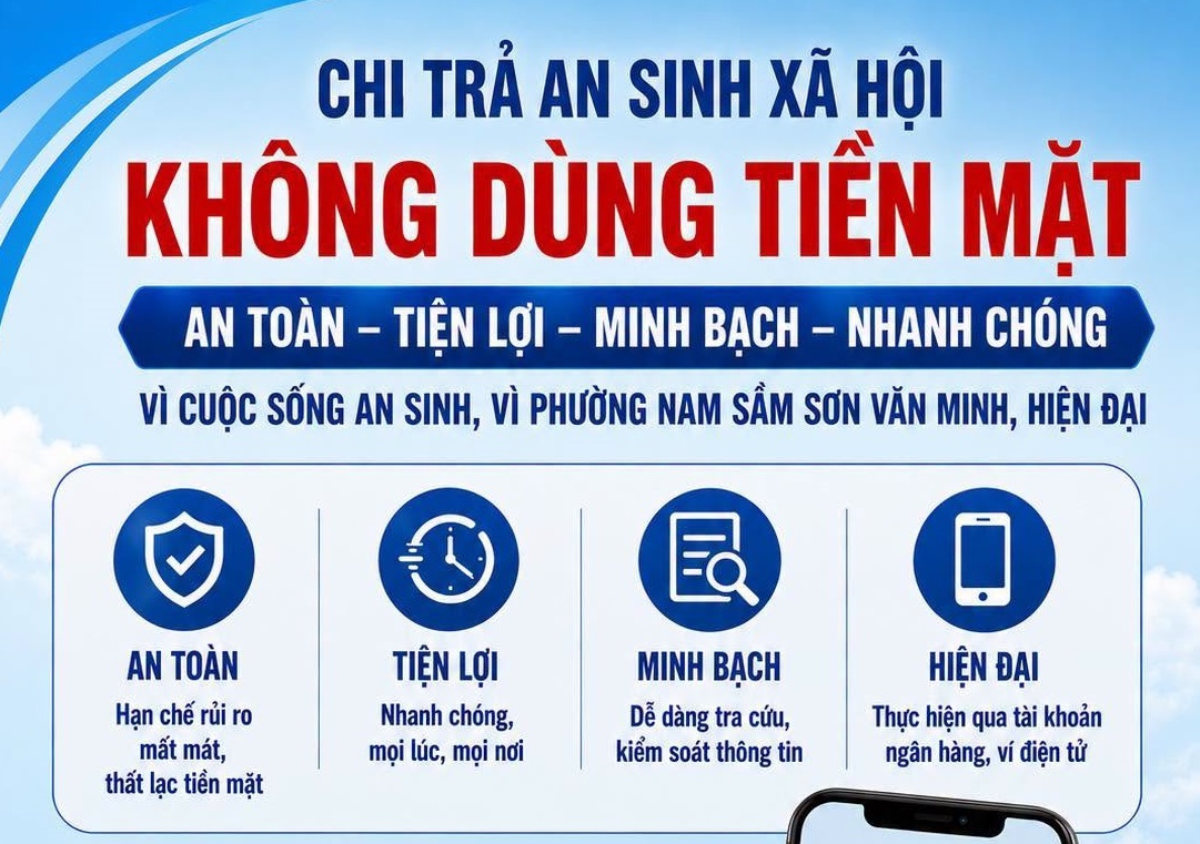 Tạm dừng chi trả bằng tiền mặt chế độ hưu trí và các chế độ an sinh xã hội khác từ tháng 7/2026