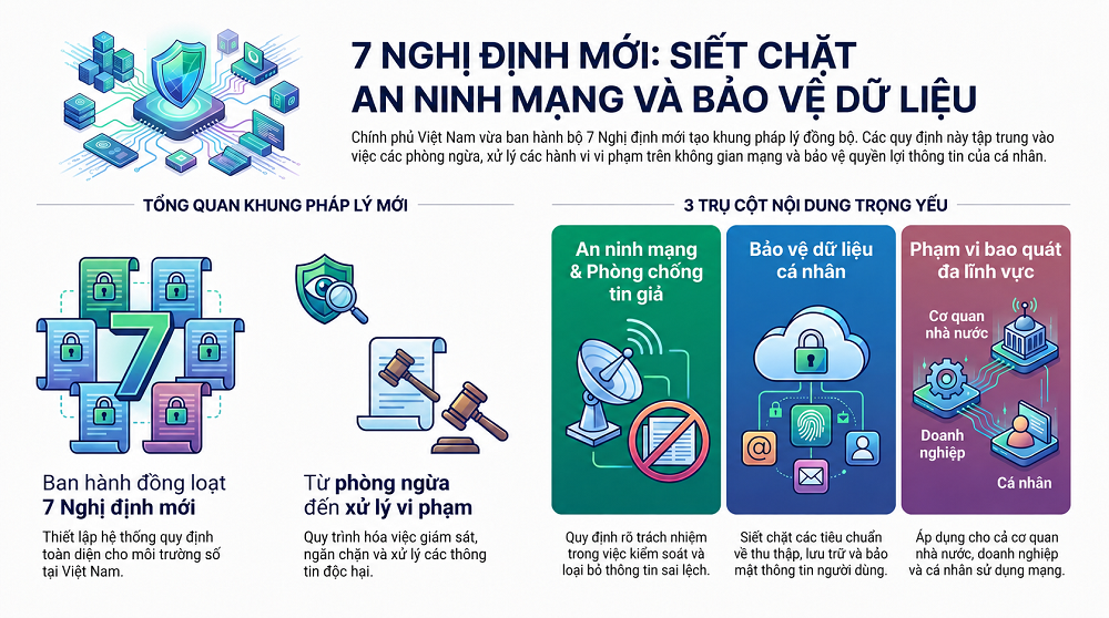 Các nghị định hướng dẫn Luật An ninh mạng - Những điểm mới đáng chú ý