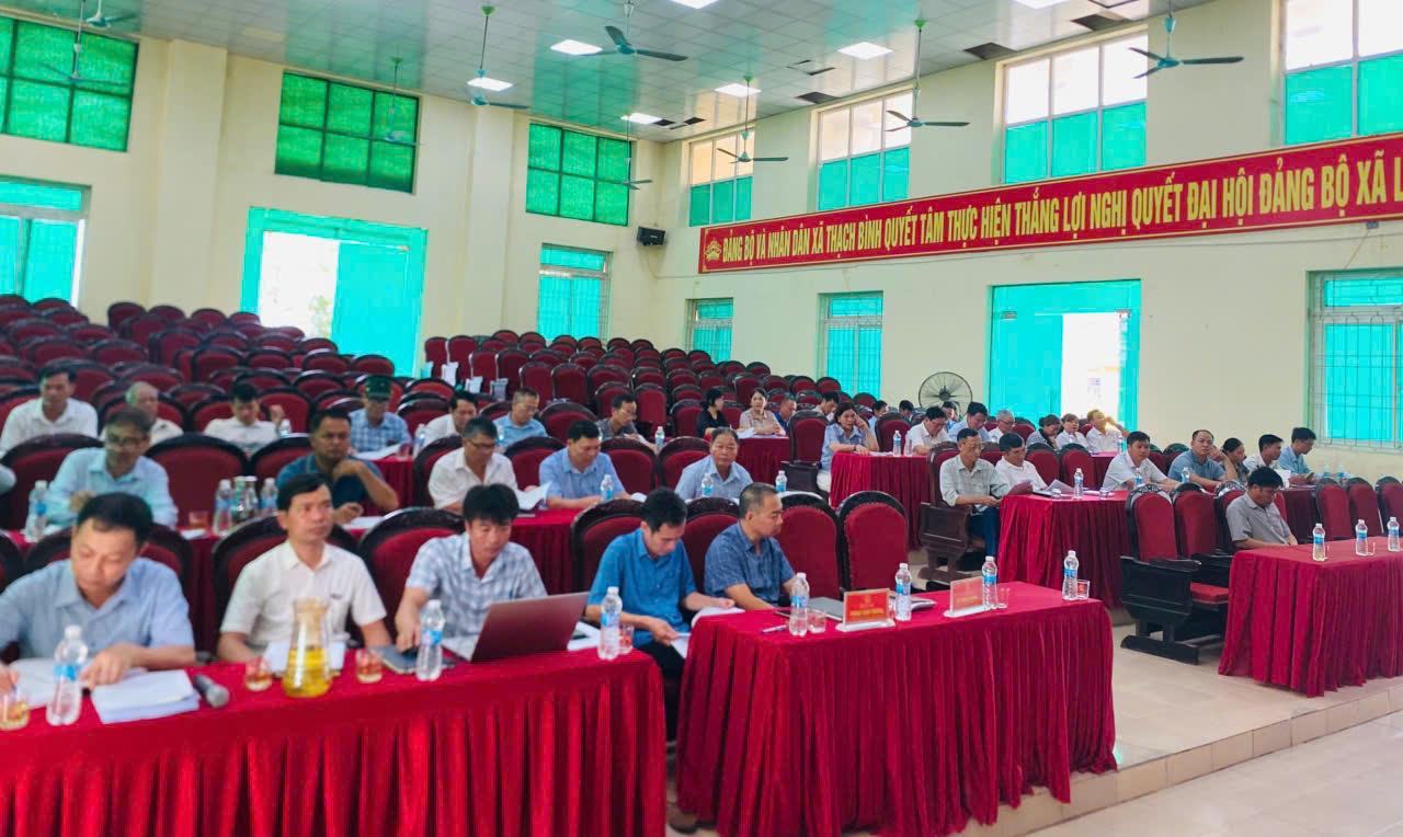 Thạch Bình tổ chức hội nghị triển khai phương án sản xuất vụ Thu Mùa năm 2026 và sơ kết tiêm phòng đợt 1.