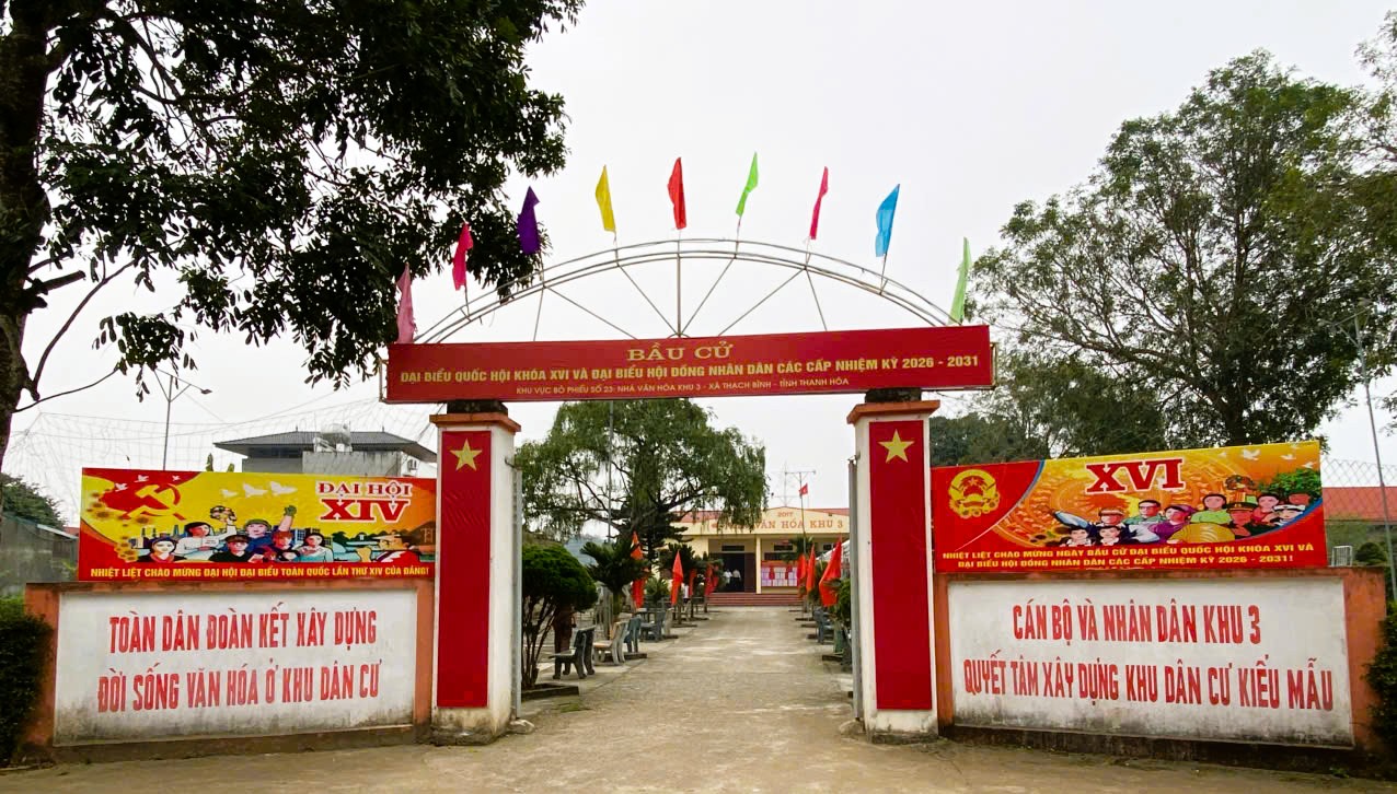 Xã Thạch Bình tăng cường chỉnh trang, tháo dỡ pano, băng rôn tuyên truyền đã hoàn thành nhiệm vụ