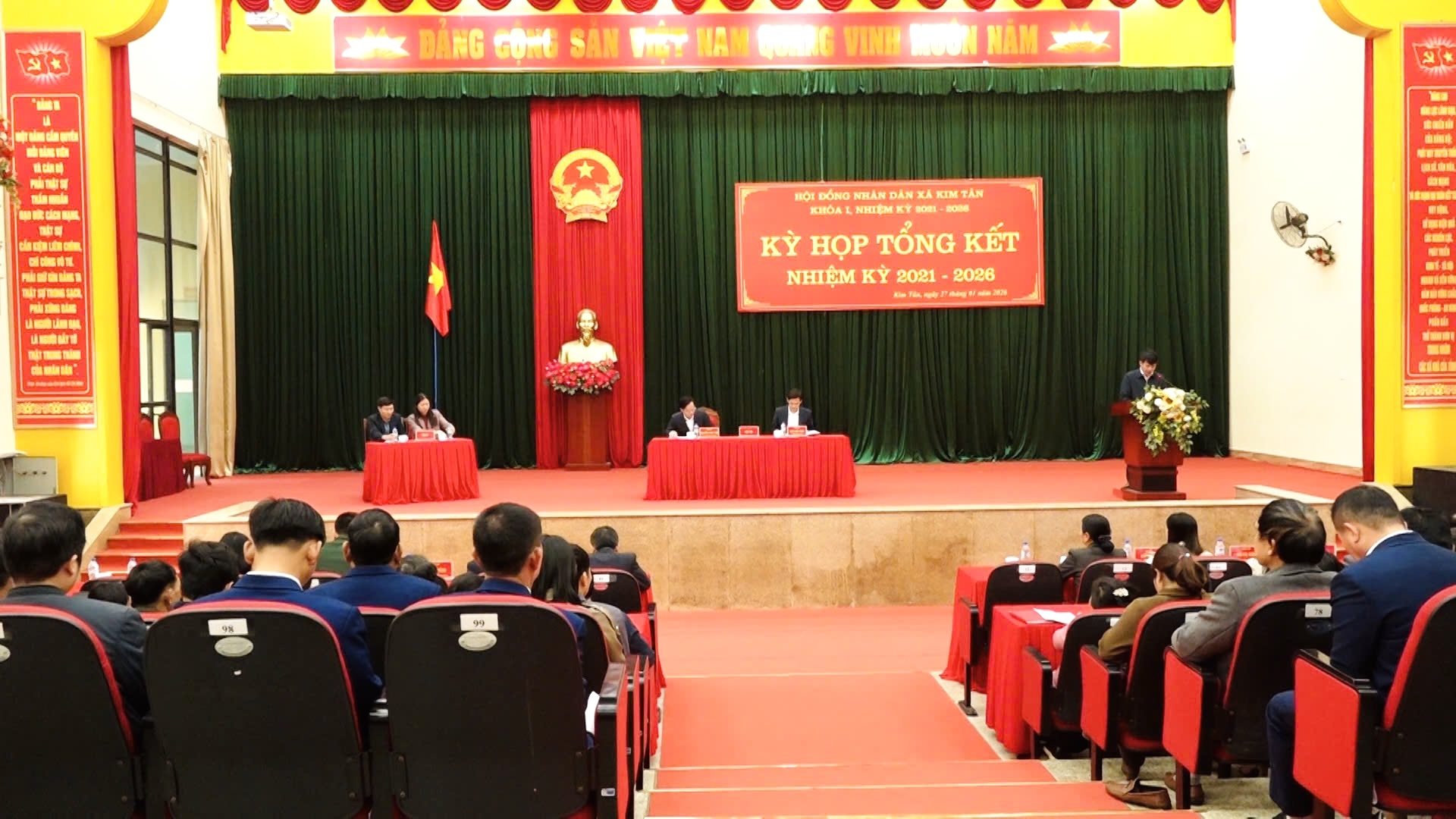 Kỳ họp tổng kết (kỳ họp thứ tư) Hội đồng nhân dân xã Kim Tân khóa I, nhiệm kỳ 2021 – 2026