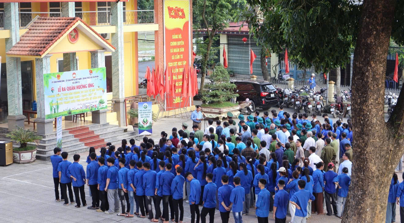 Xã Cẩm Tú động hưởng ứng các hoạt động về môi trường năm 2026