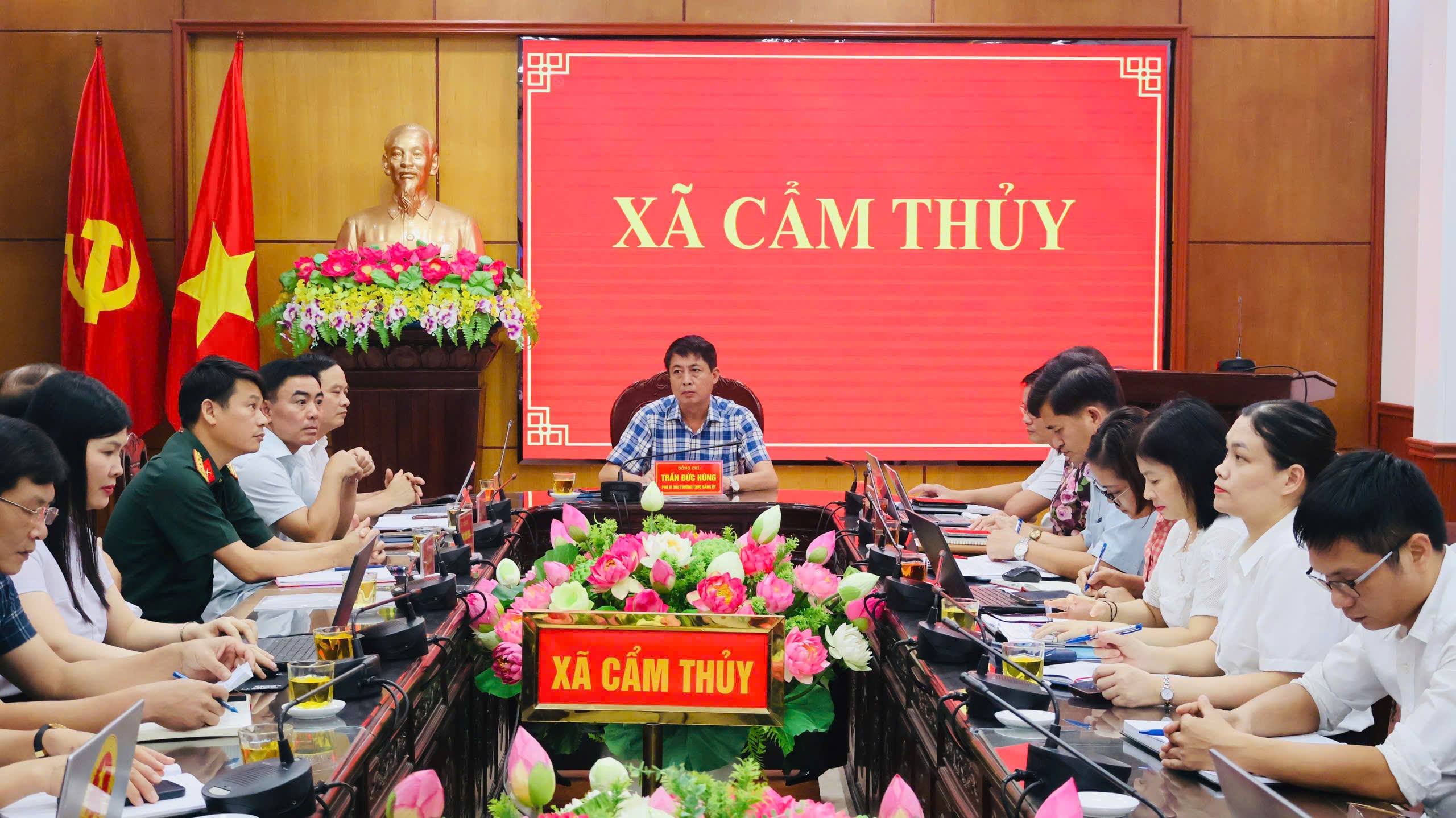 Xã Cẩm Thủy tham dự Hội nghị trực tuyến lần thứ 9 Ban Chấp hành Đảng bộ tỉnh khóa XX 