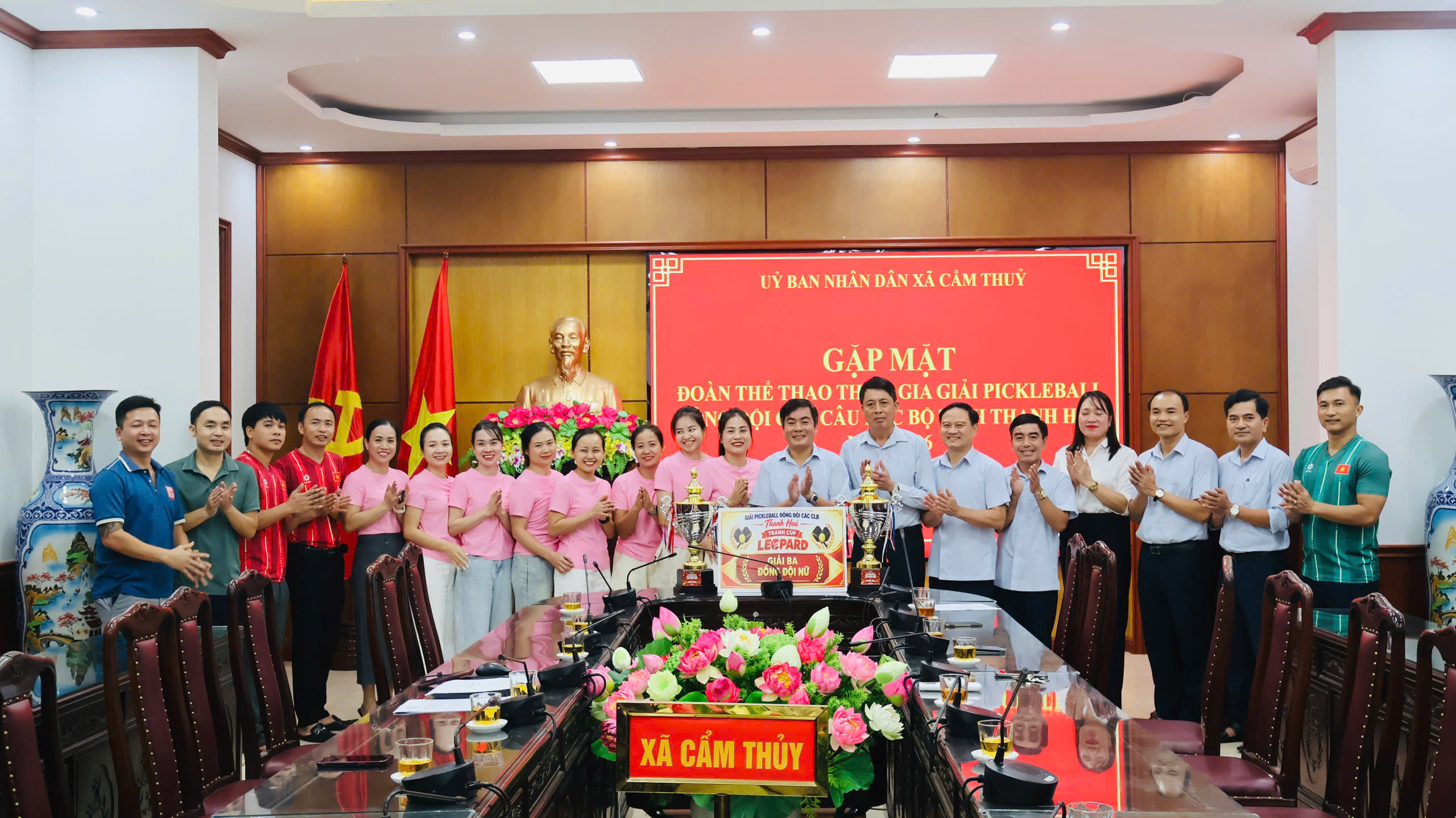 Cẩm Thủy gặp mặt, động viên Đoàn vận động viên tham gia các giải Pickleball cấp tỉnh năm 2026