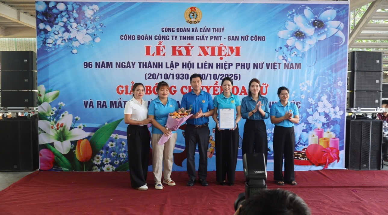 Công đoàn Công ty TNHH Giầy PMT ra mắt mô hình  “Gia đình công nhân hạnh phúc”