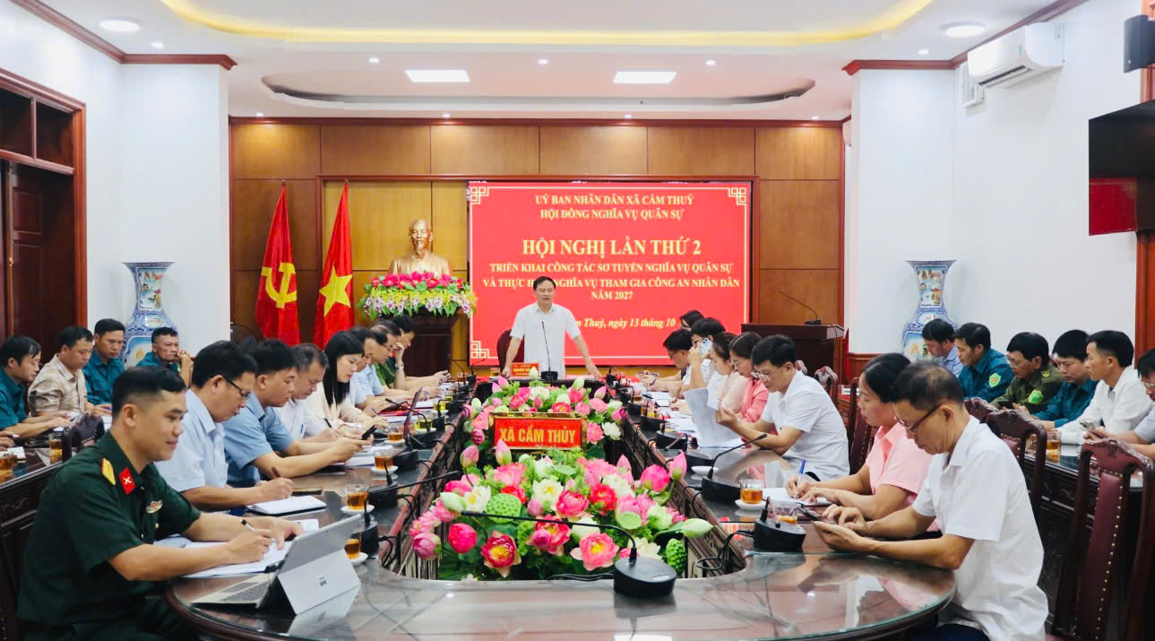 Xã Cẩm Thủy triển khai nhiệm vụ tuyển quân năm 2027