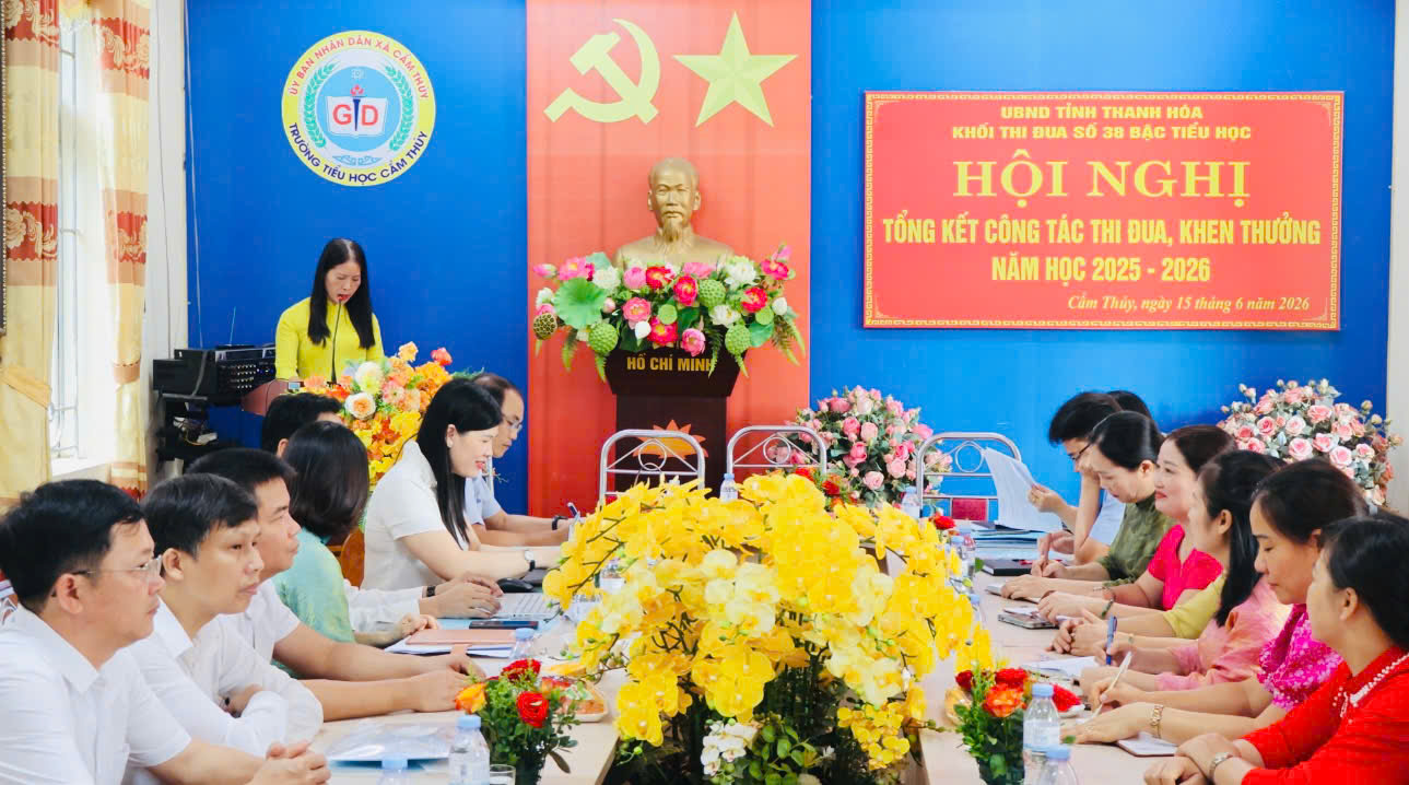 Khối thi đua số 38 tổ chức hội nghị tổng kết công tác thi đua năm học 2025-2026