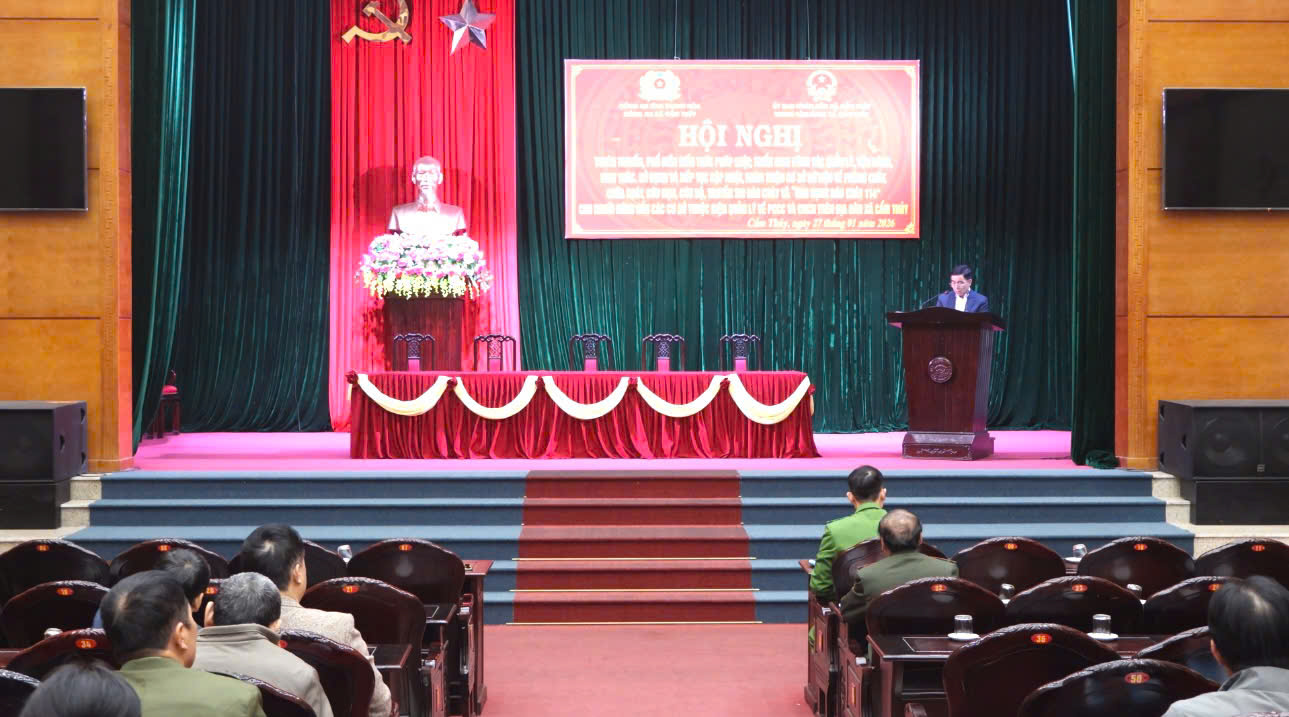 Xã Cẩm Thuỷ tổ chức hội nghị tuyên truyền, phổ biến pháp luật PCCC và CHCN