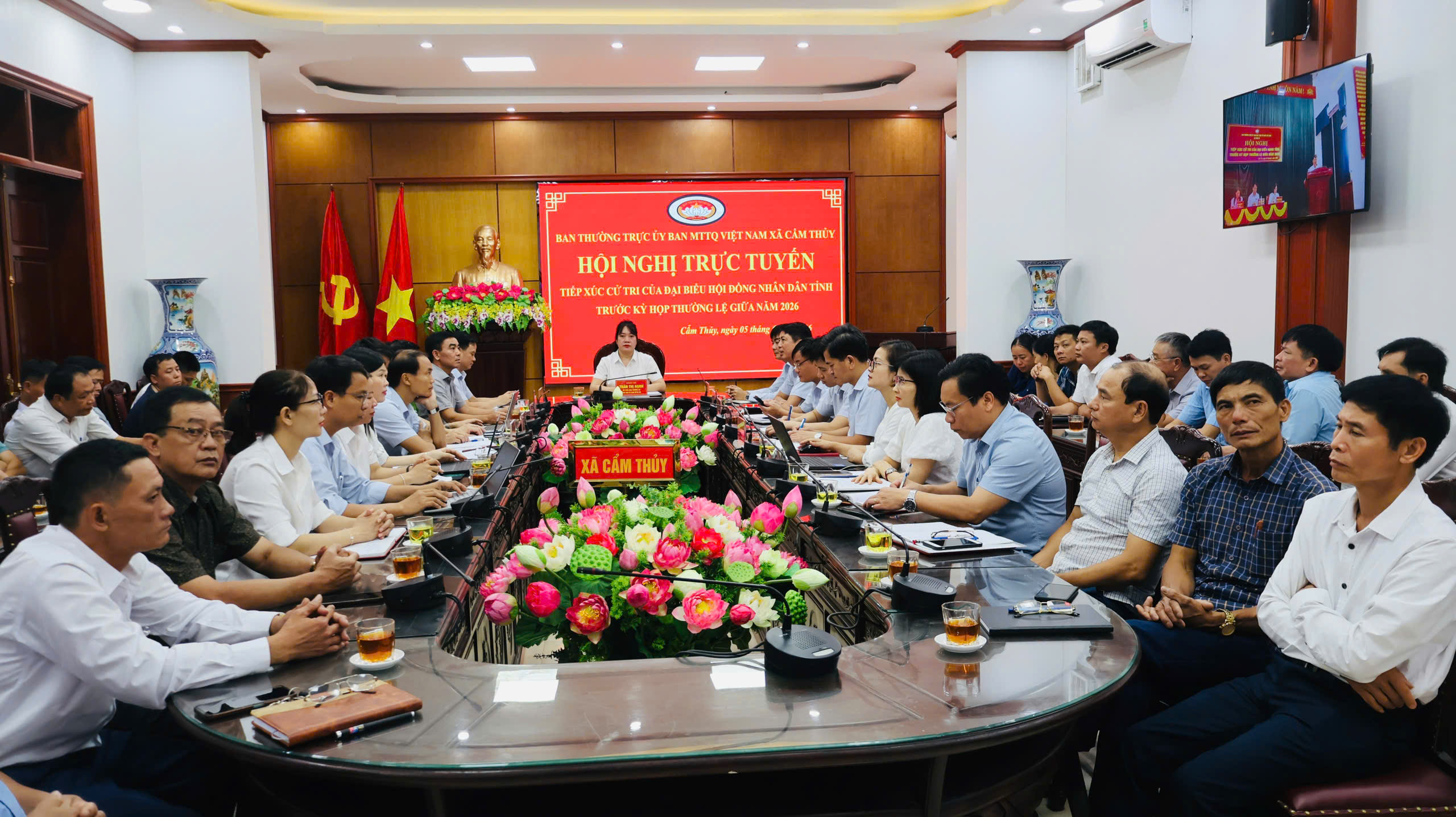 Xã Cẩm Thuỷ tham dự hội nghị tiếp xúc cử tri trước kỳ họp thường lệ giữa năm 2026 HĐND tỉnh Thanh Hoá khóa XIX