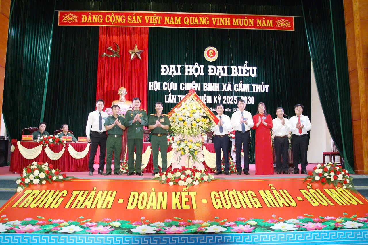 Hội Cựu chiến binh xã Cẩm Thủy Đại hội đại biểu lần thứ I, nhiệm kỳ 2025 - 2030