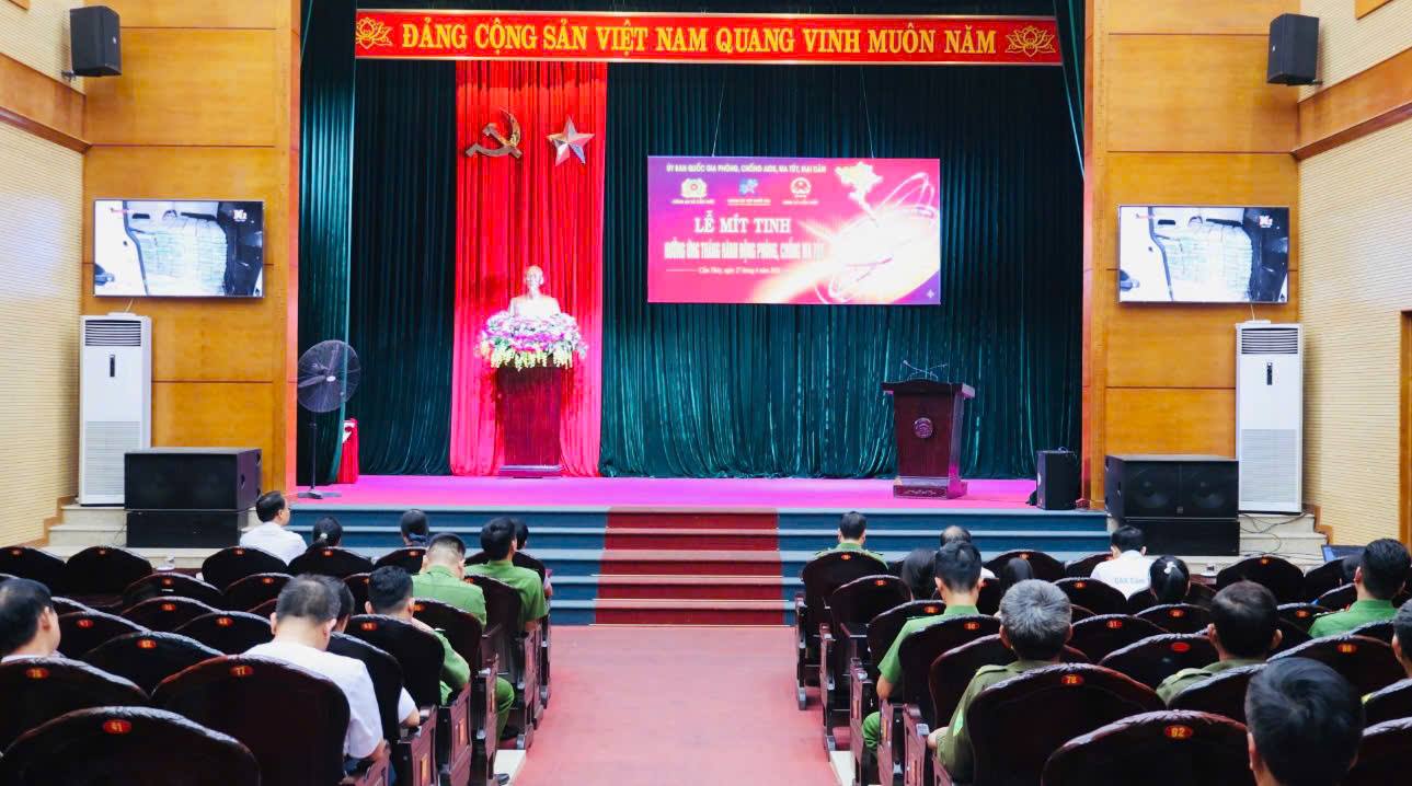 Xã Cẩm Thủy tham dự Lễ mít tinh hưởng ứng  Tháng hành động phòng, chống ma túy năm 2026