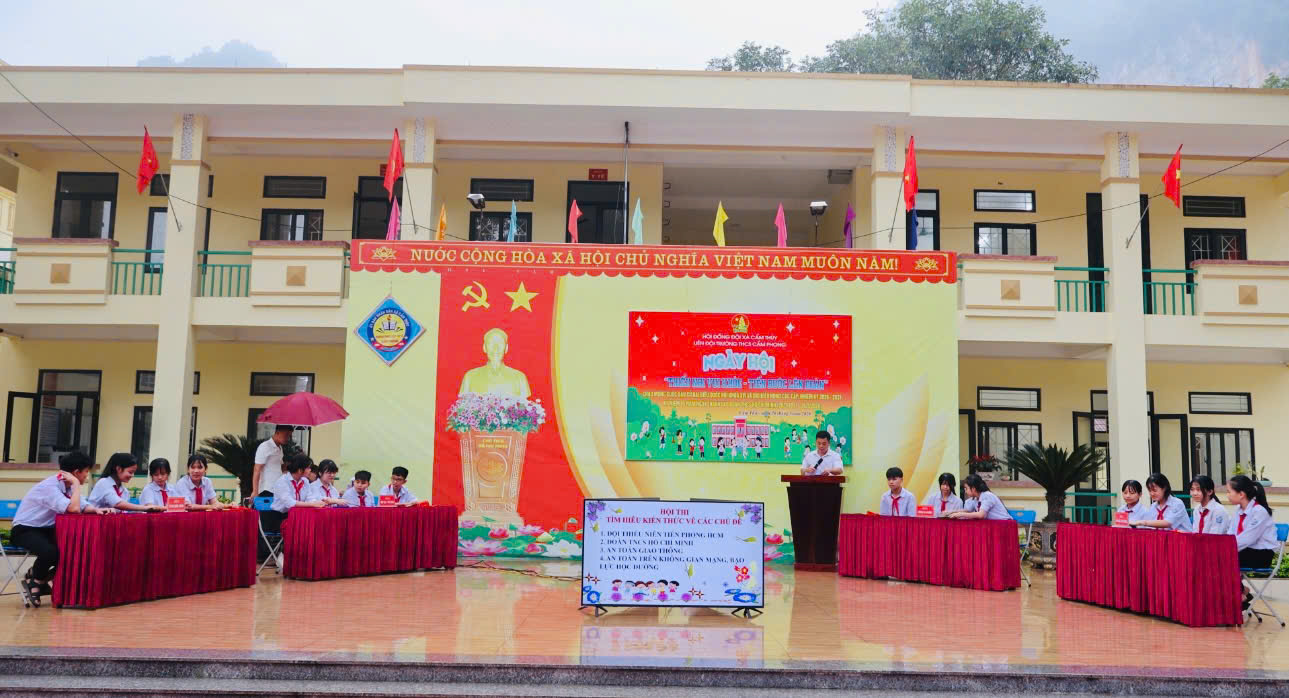 Trường THCS Cẩm Phong và Trường Tiểu học Cẩm Sơn  tổ chức Ngày hội “Thiếu nhi vui khỏe – Tiến bước lên Đoàn” 