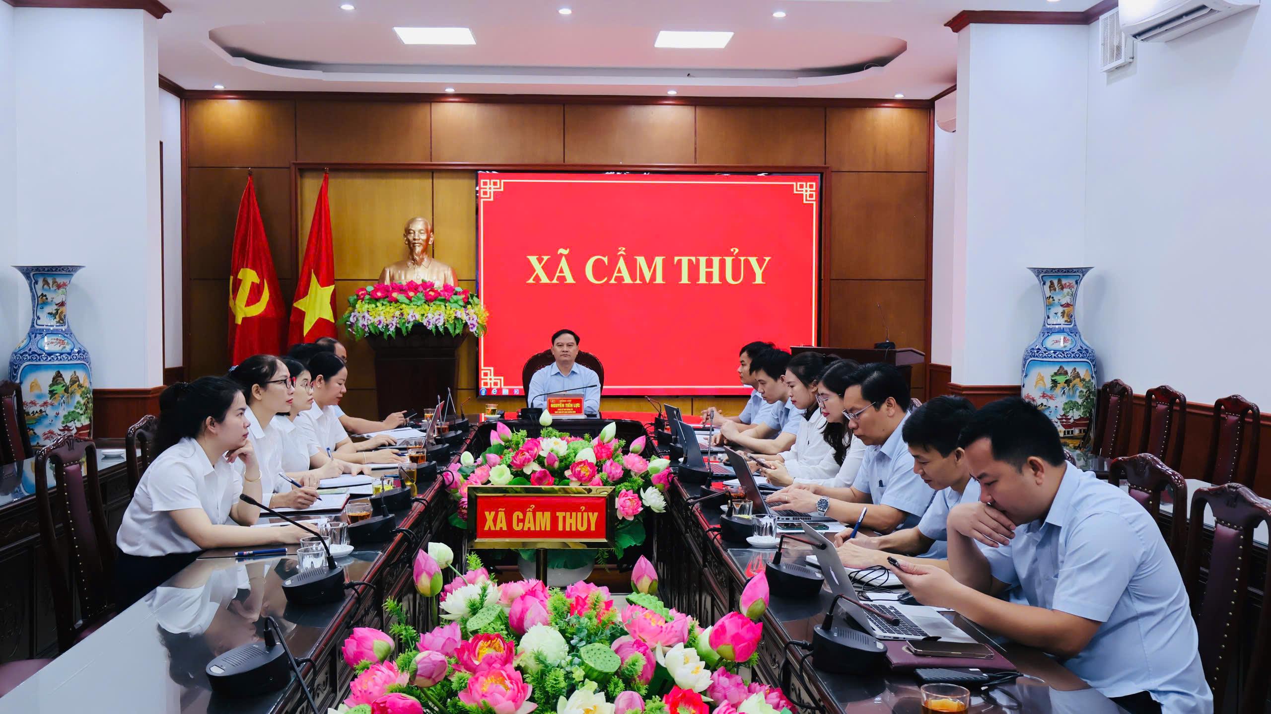 Xã Cẩm Thuỷ tham dự hội nghị trực tuyến toàn tỉnh quán triệt, triển khai Luật Phòng, chống ma tuý, Luật sửa đổi, bổ sung một số điều của Luật Tiếp công dân; Luật Khiếu nại, tố cáo và phòng chống tham nhũng