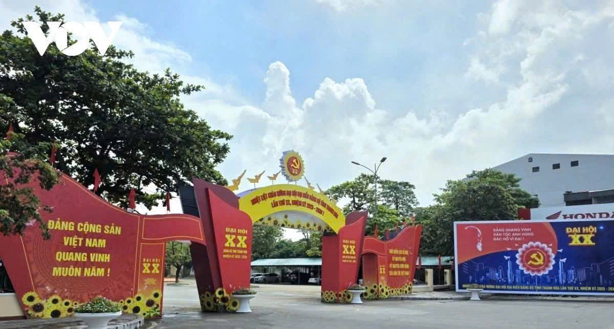 CHÀO MỪNG ĐẠI HỘI ĐẢNG BỘ TỈNH THANH HÓA LẦN THỨ XX, NHIỆM KỲ 2025–2030