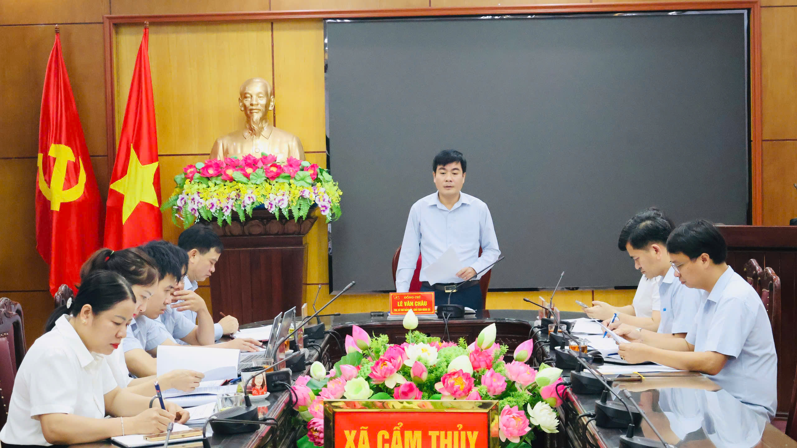Thường trực HĐND xã Cẩm Thủy tổ chức phiên họp và hội nghị liên tịch chuẩn bị các kỳ họp HĐND xã