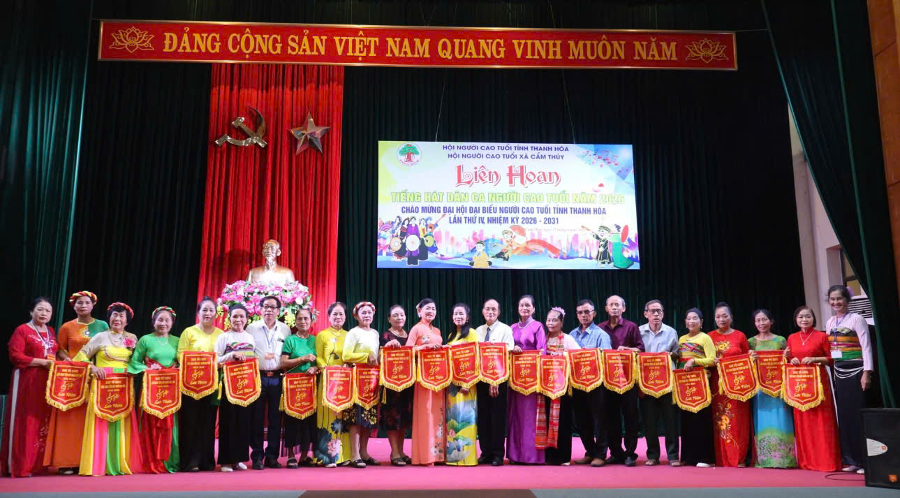 Hội Người cao tuổi xã Cẩm Thủy tổ chức Liên hoan tiếng hát dân ca năm 2026