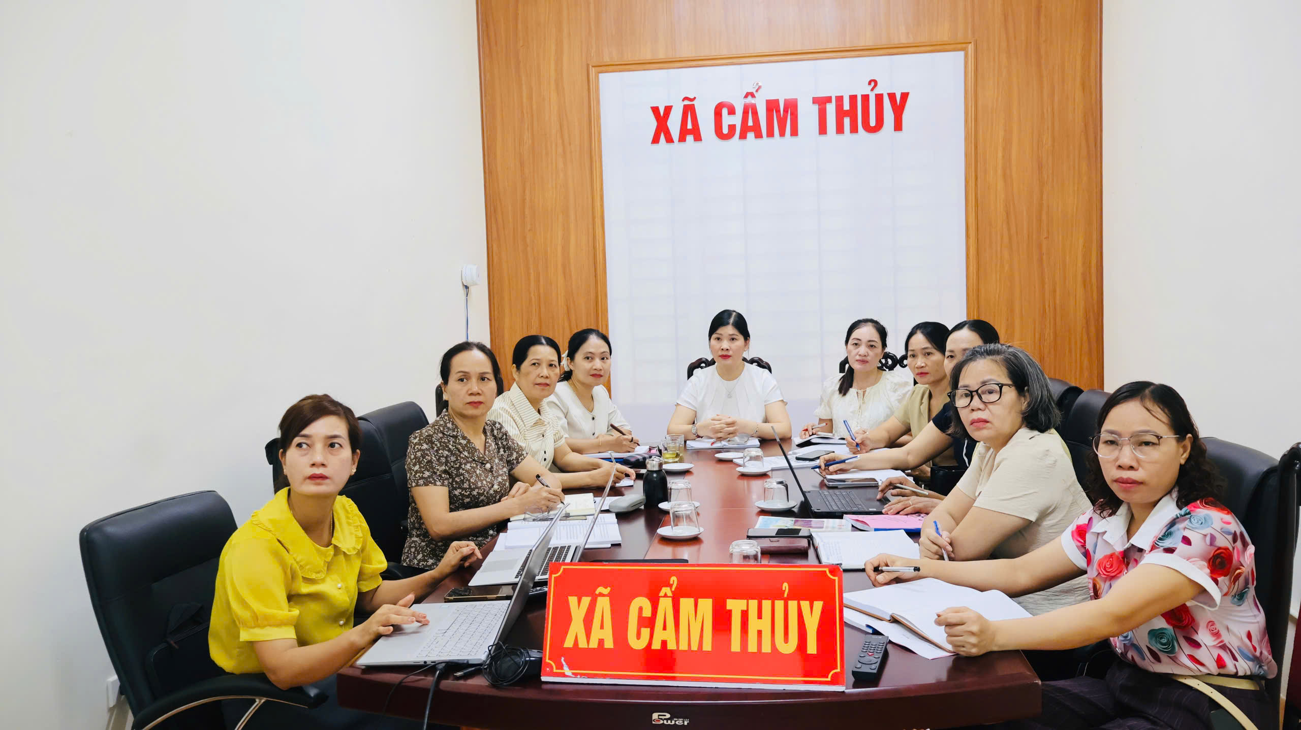 Xã Cẩm Thuỷ tham dự hội thảo xin ý kiến góp ý tài liệu hướng dẫn nghiệp vụ phổ cập giáo dục mầm non