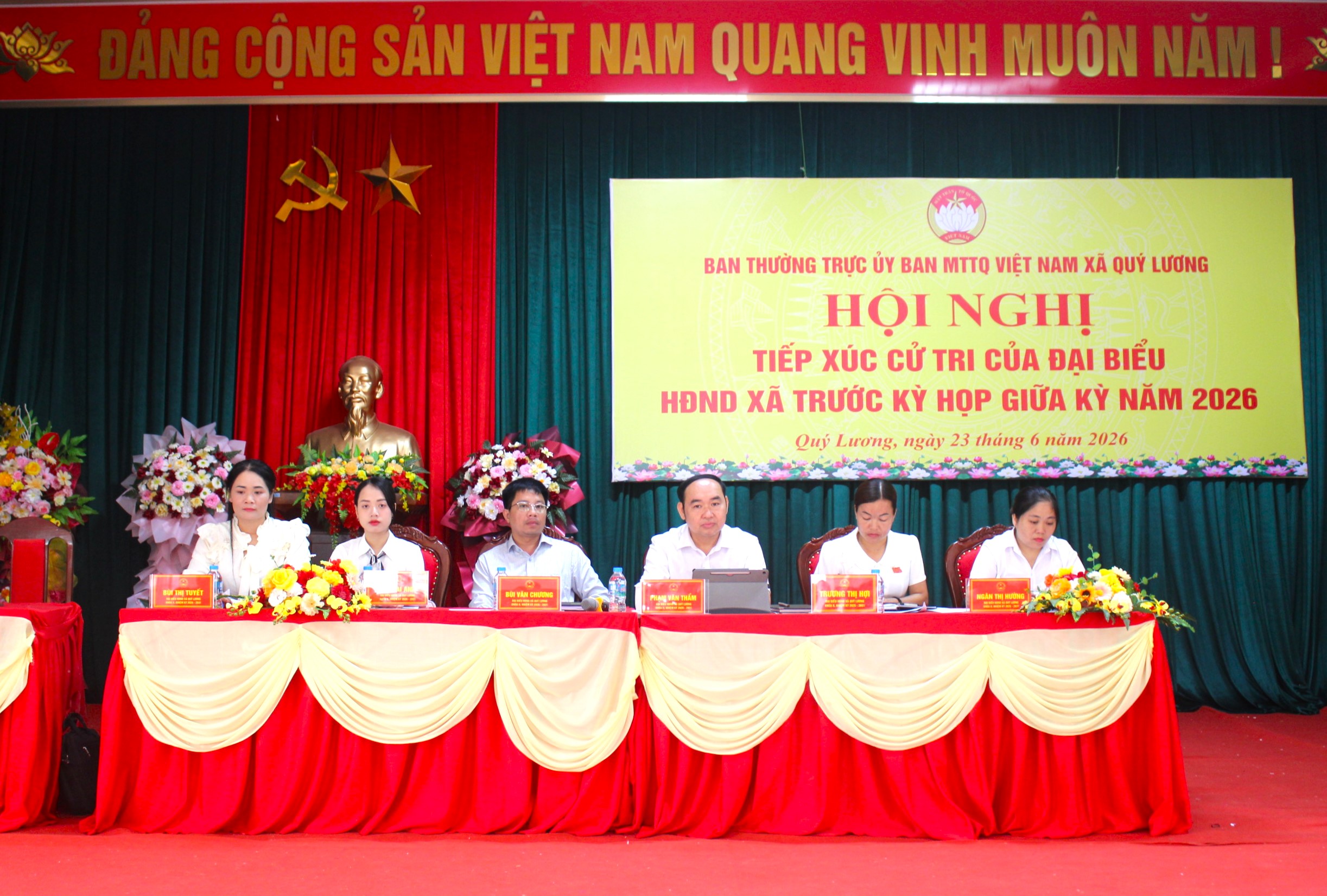 TỔ ĐẠI BIỂU SỐ 1 HĐND XÃ QUÝ LƯƠNG TIẾP XÚC CỬ TRI TRƯỚC KỲ HỌP THƯỜNG LỆ GIỮA NĂM 2026