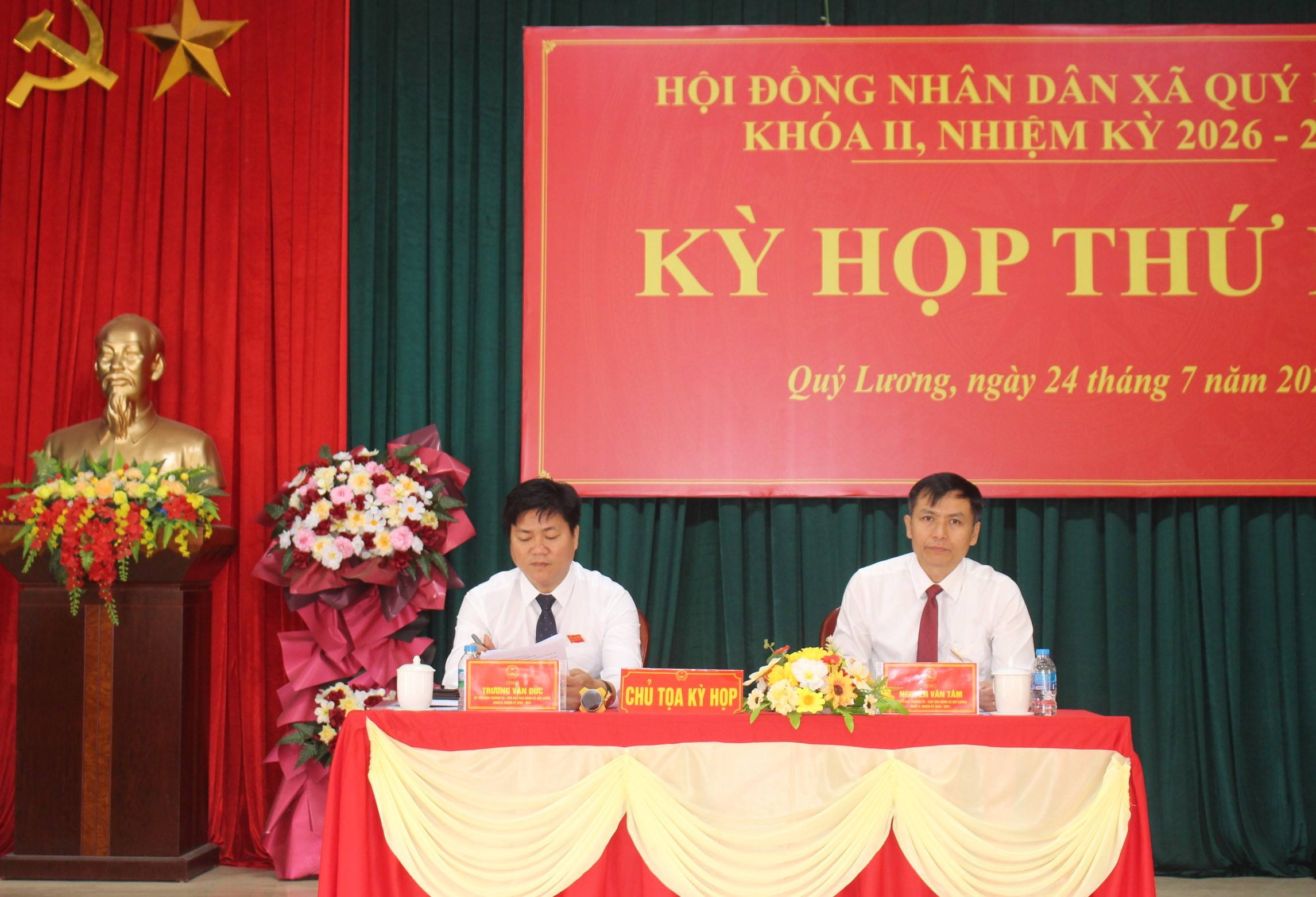HĐND XÃ QUÝ LƯƠNG TỔ CHỨC KỲ HỌP THỨ 3, KHÓA II,  NHIỆM KỲ 2026 - 2031
